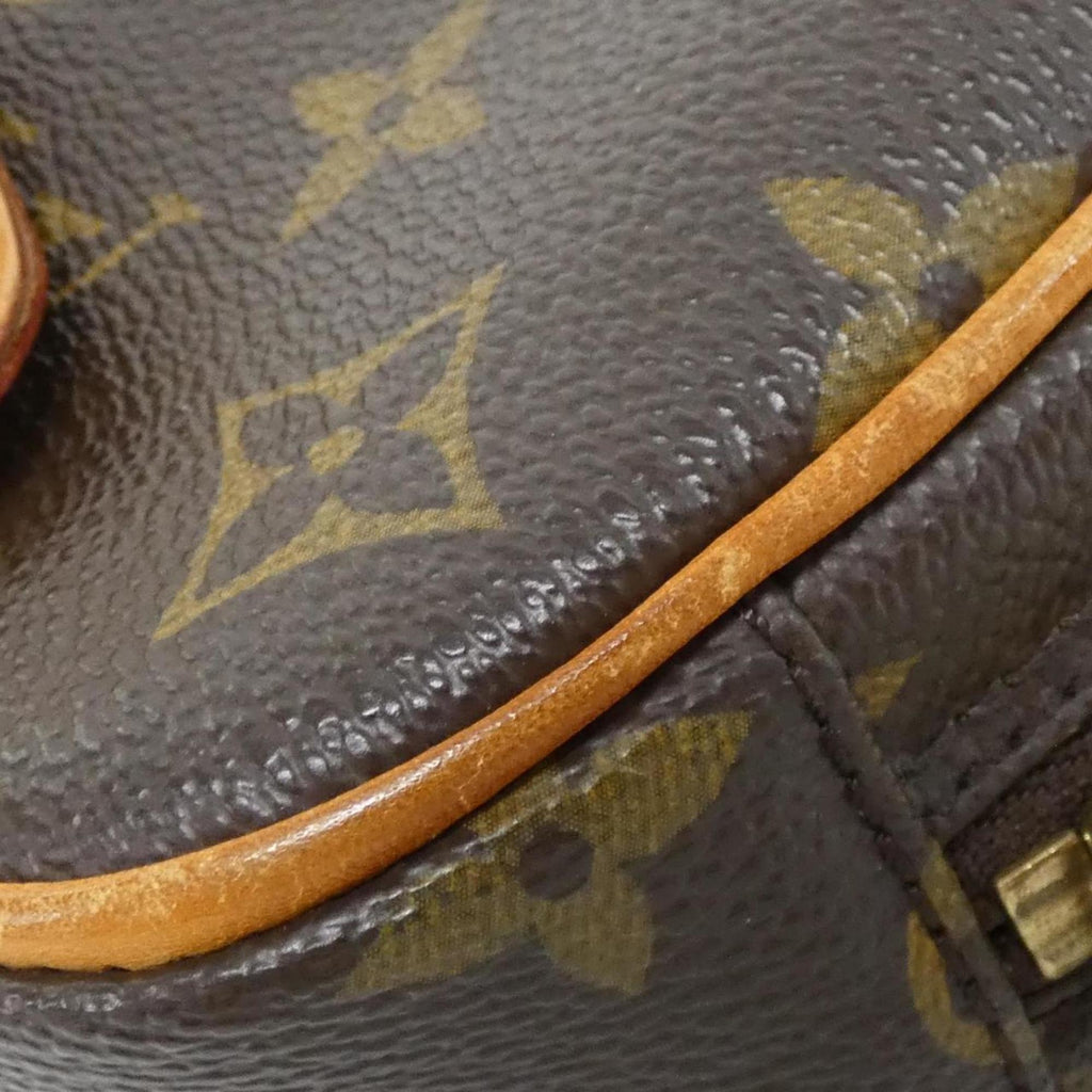 Louis Vuitton Marron Coated Canvas Pochette Shoulder Bag