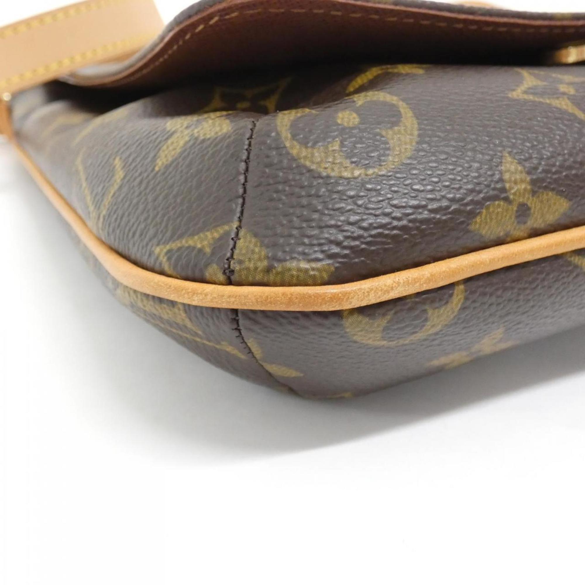 Louis Vuitton Brown Marron Coated Canvas Shoulder Bag