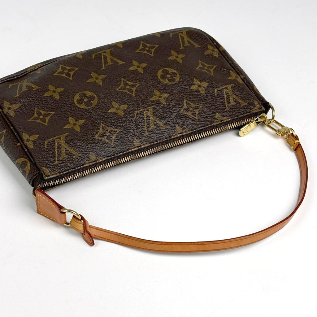 Louis Vuitton Brown Monogram Pochette Pouch