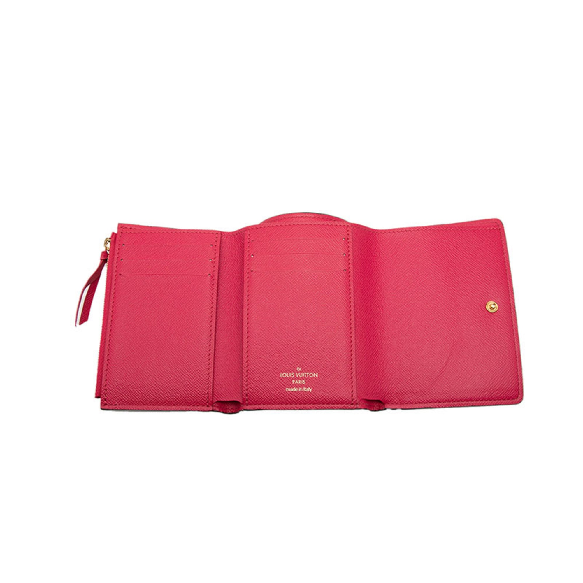 Louis Vuitton Multi-Color White Pvc Leather Wallet (Tri-Fold)