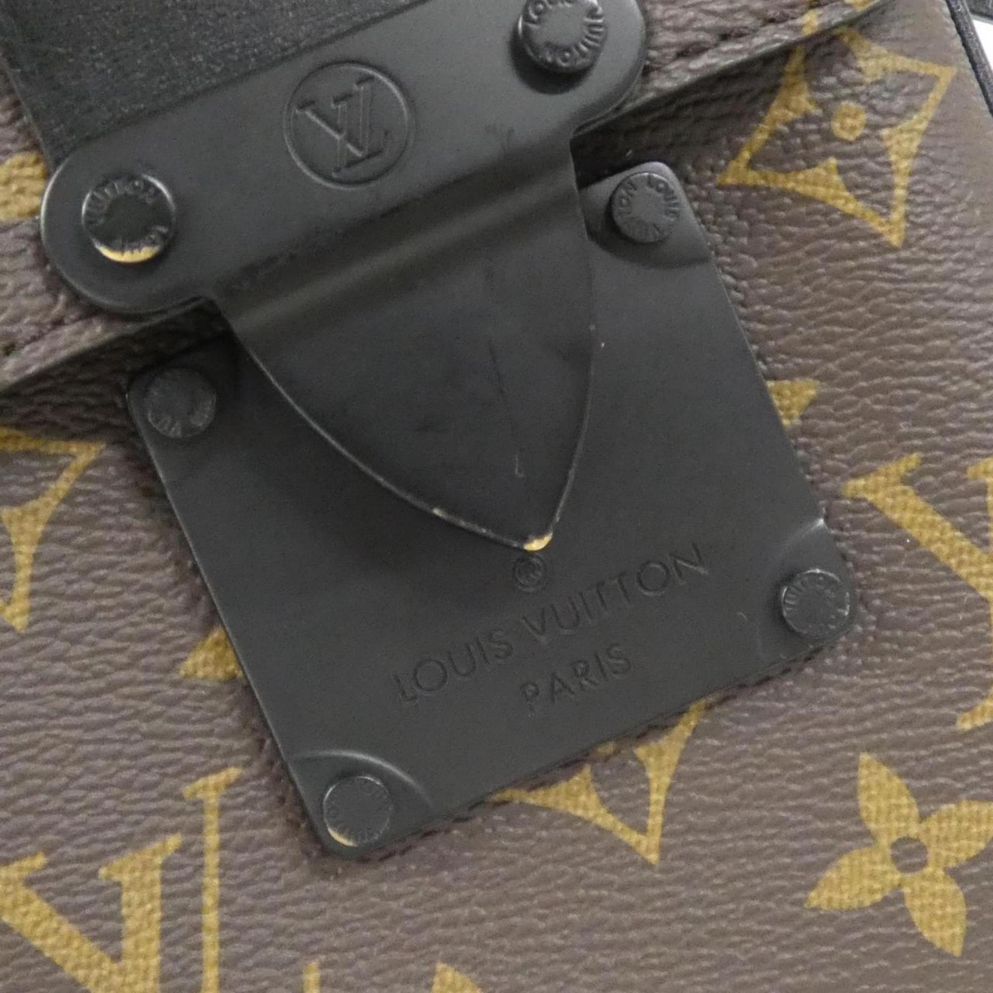 Louis Vuitton Brown Coated Canvas Shoulder Bag