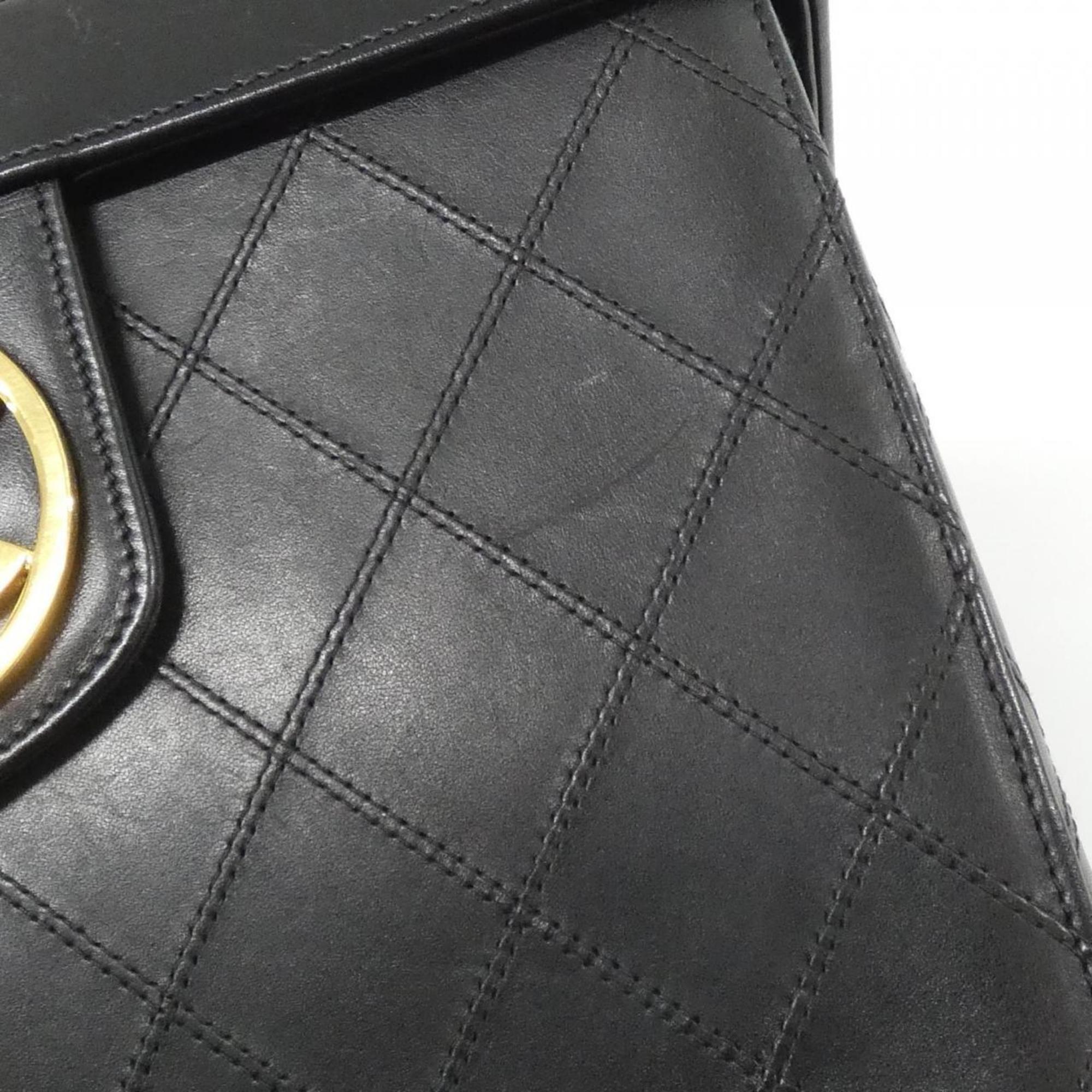 Chanel Black Leather Handbag