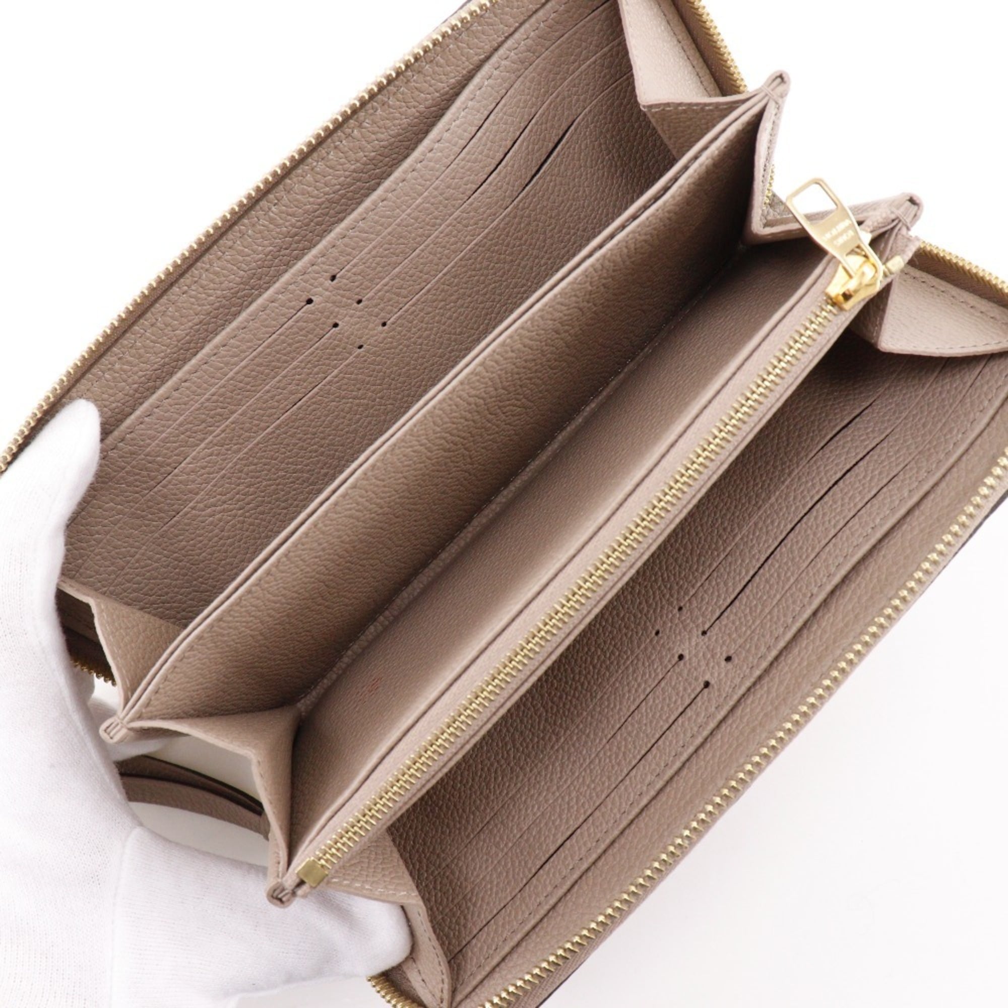 Louis Vuitton Monogram Empreinte Gray Monogram Empreinte Long Wallet