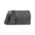 Louis Vuitton Charcoal Dark Gray Leather Shoulder Bag