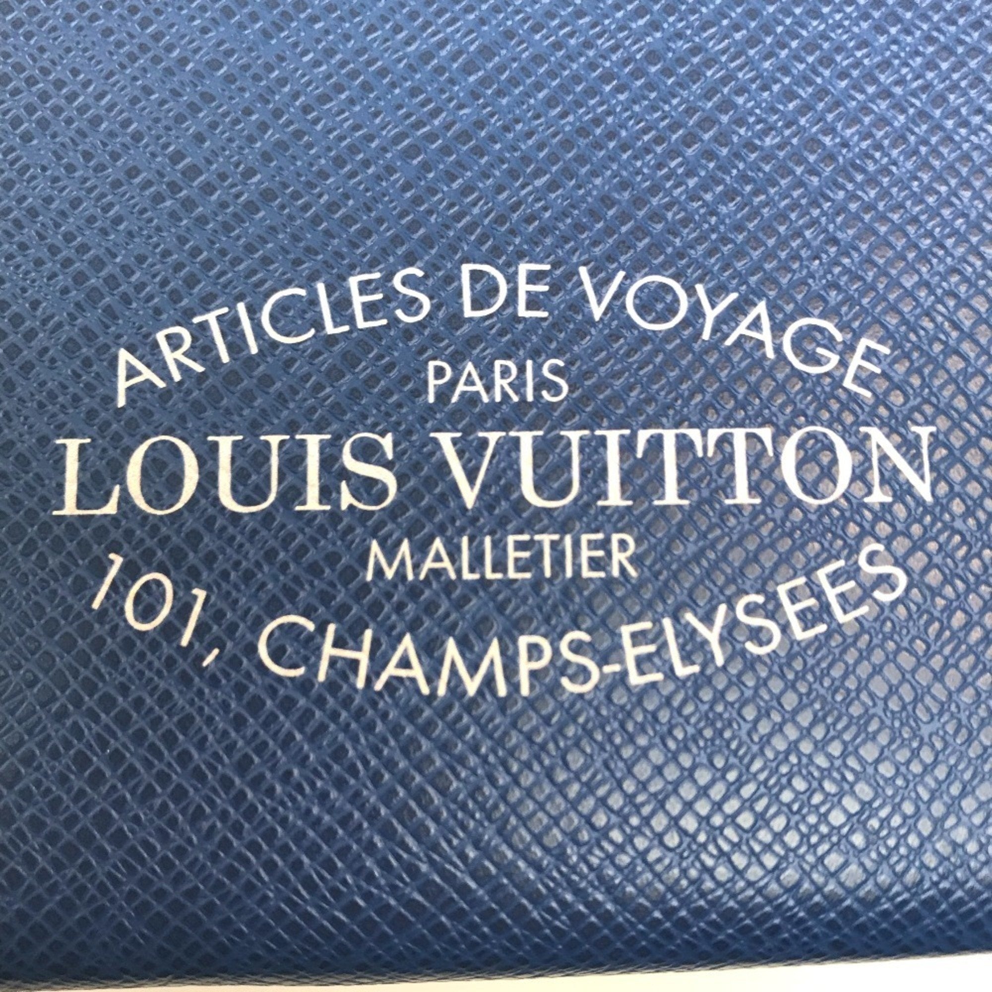Louis Vuitton Blue Cobalt Taiga Leather Clutch Bag Pochette Pouch