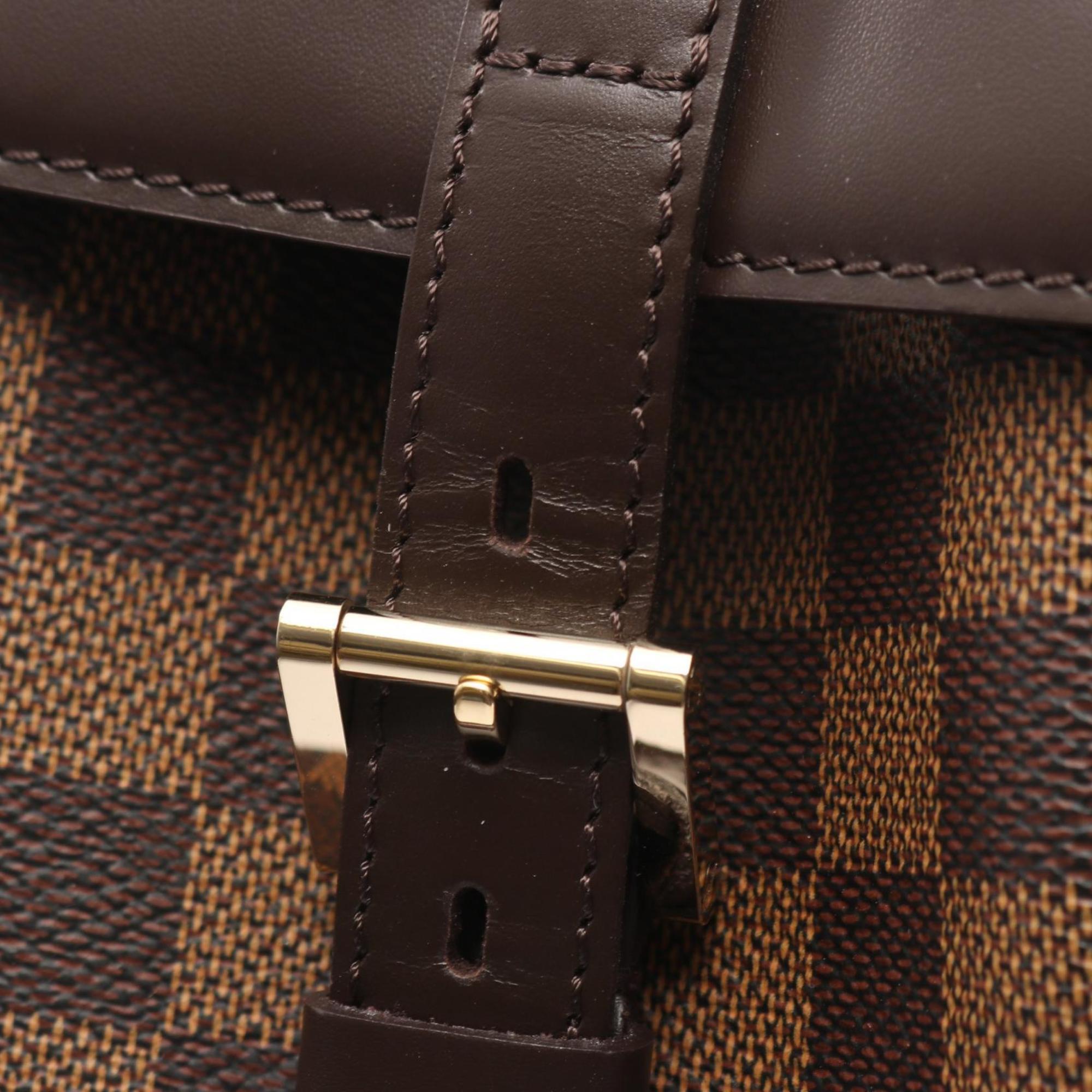 Louis Vuitton Brown Ebene Coated Canvas Leather Handbag