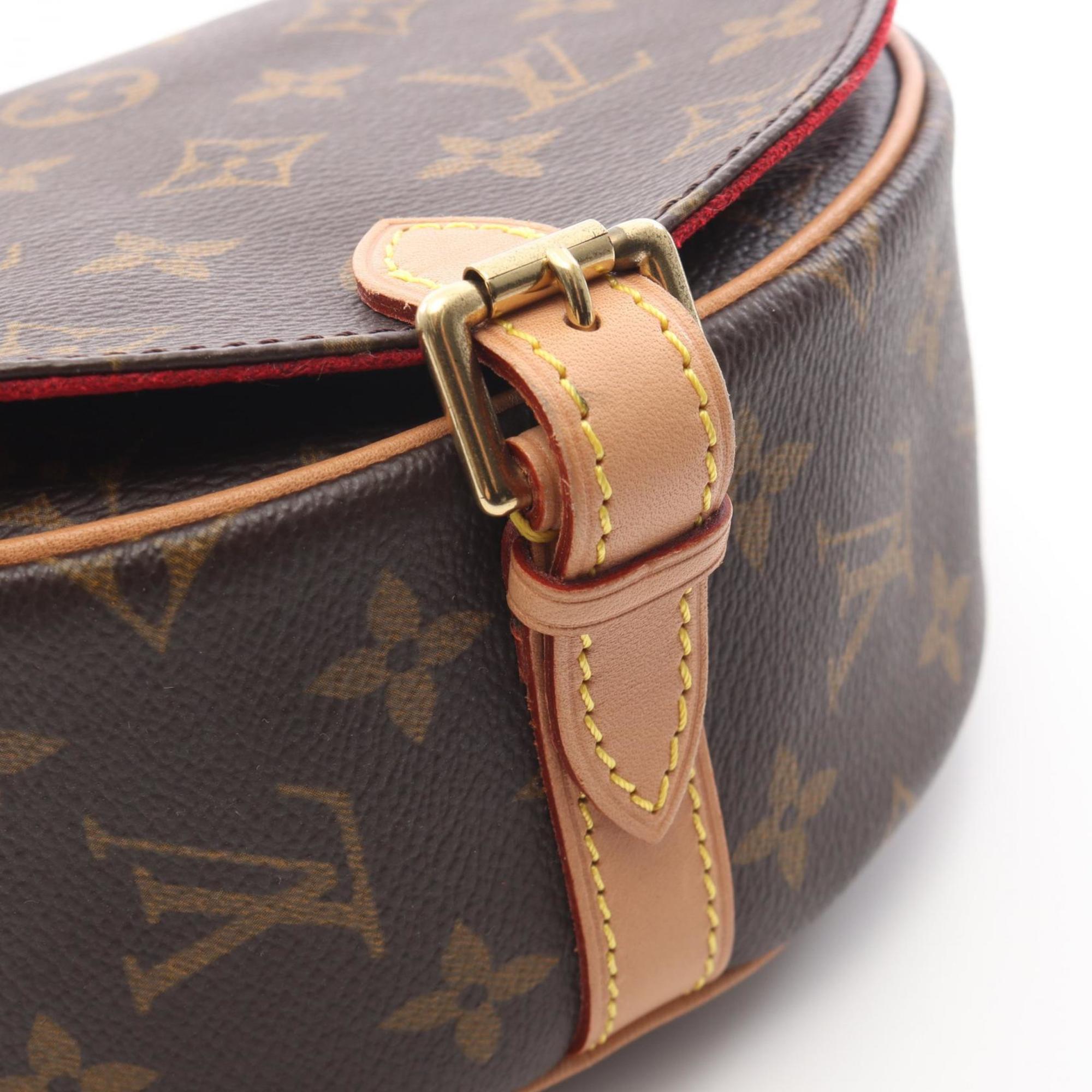 Louis Vuitton Brown Monogram Coated Canvas Leather Handbag Shoulder Bag