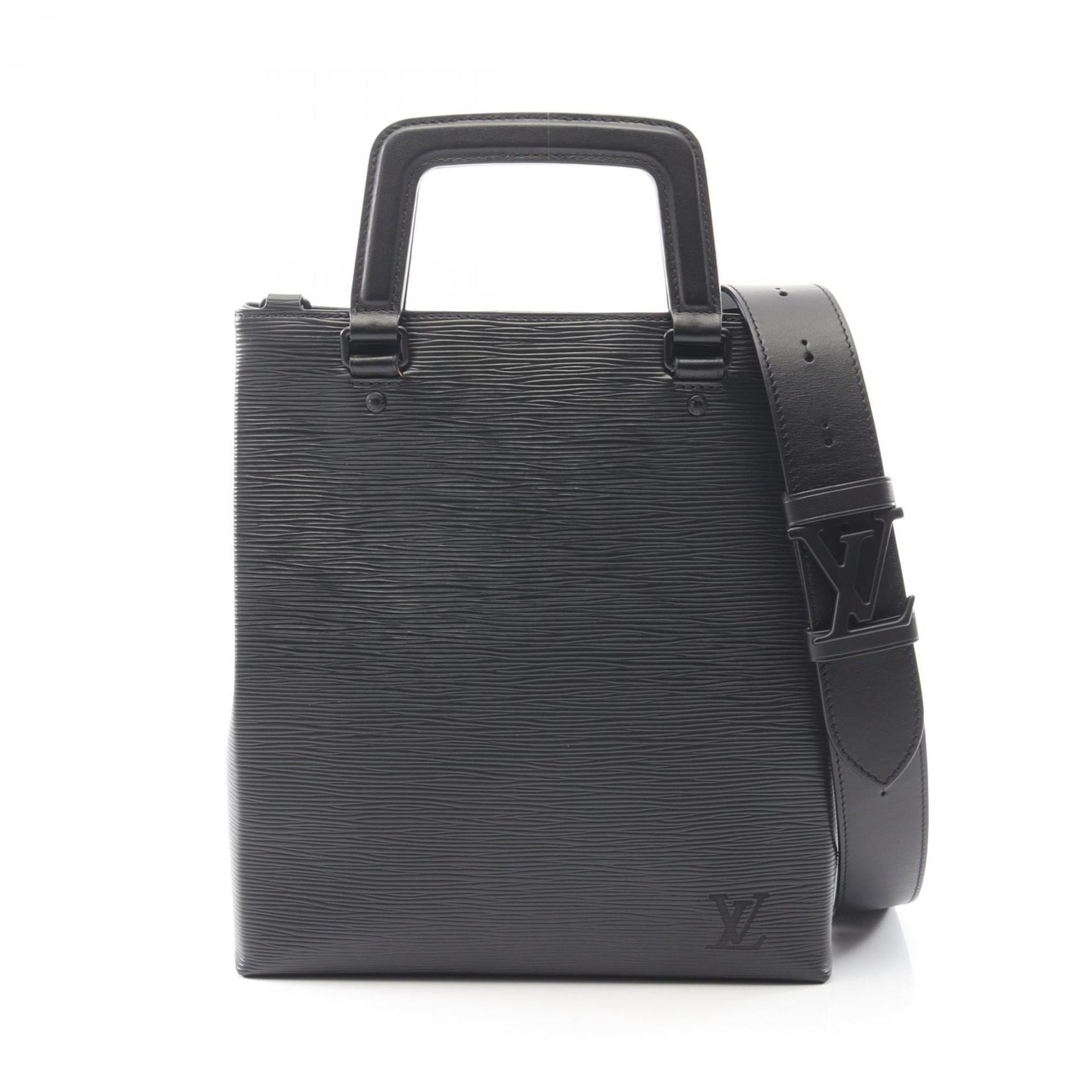 Louis Vuitton Black Noir Epi Leather Handbag