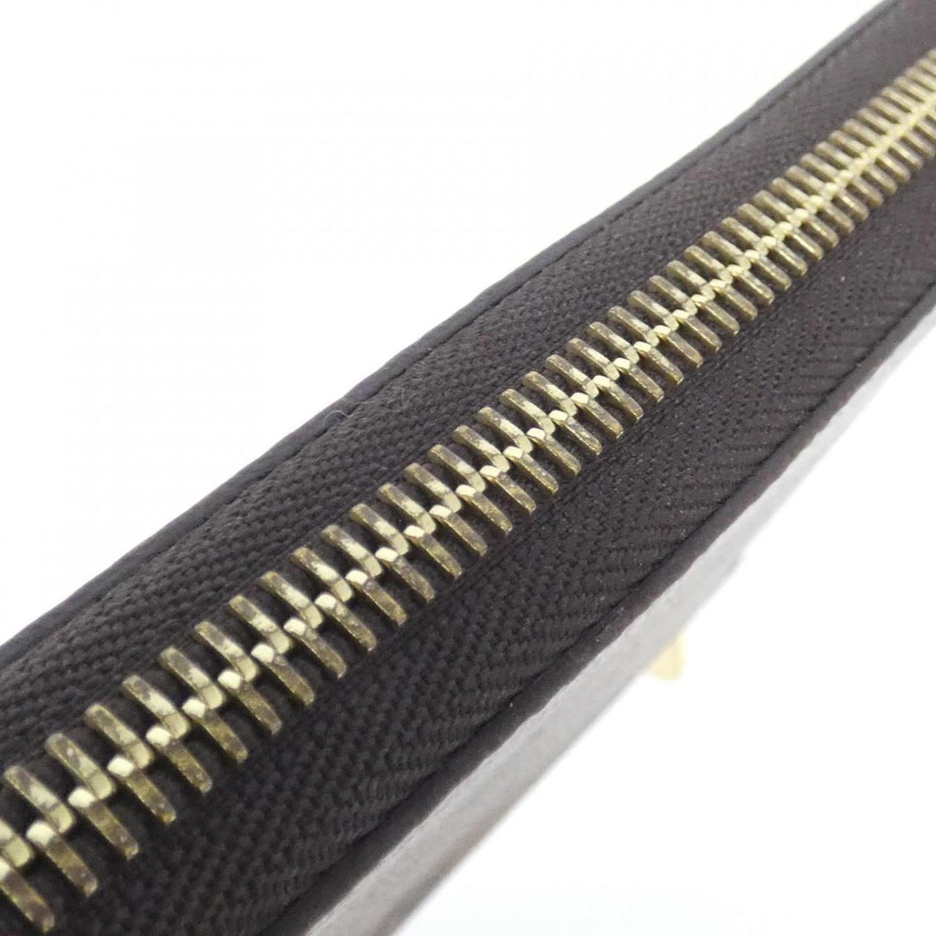 Louis Vuitton Marron Coated Canvas Long Wallet