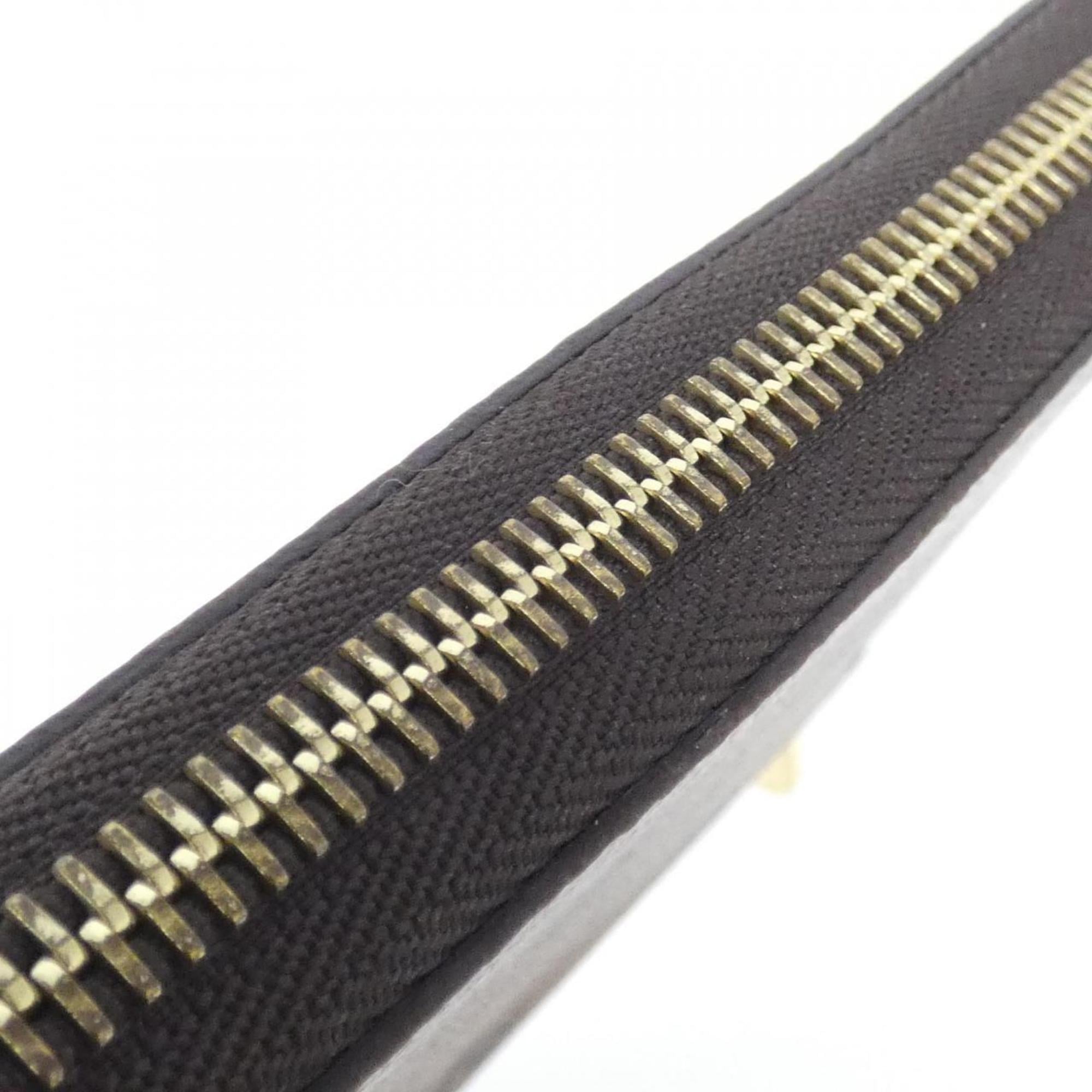 Louis Vuitton Marron Coated Canvas Long Wallet