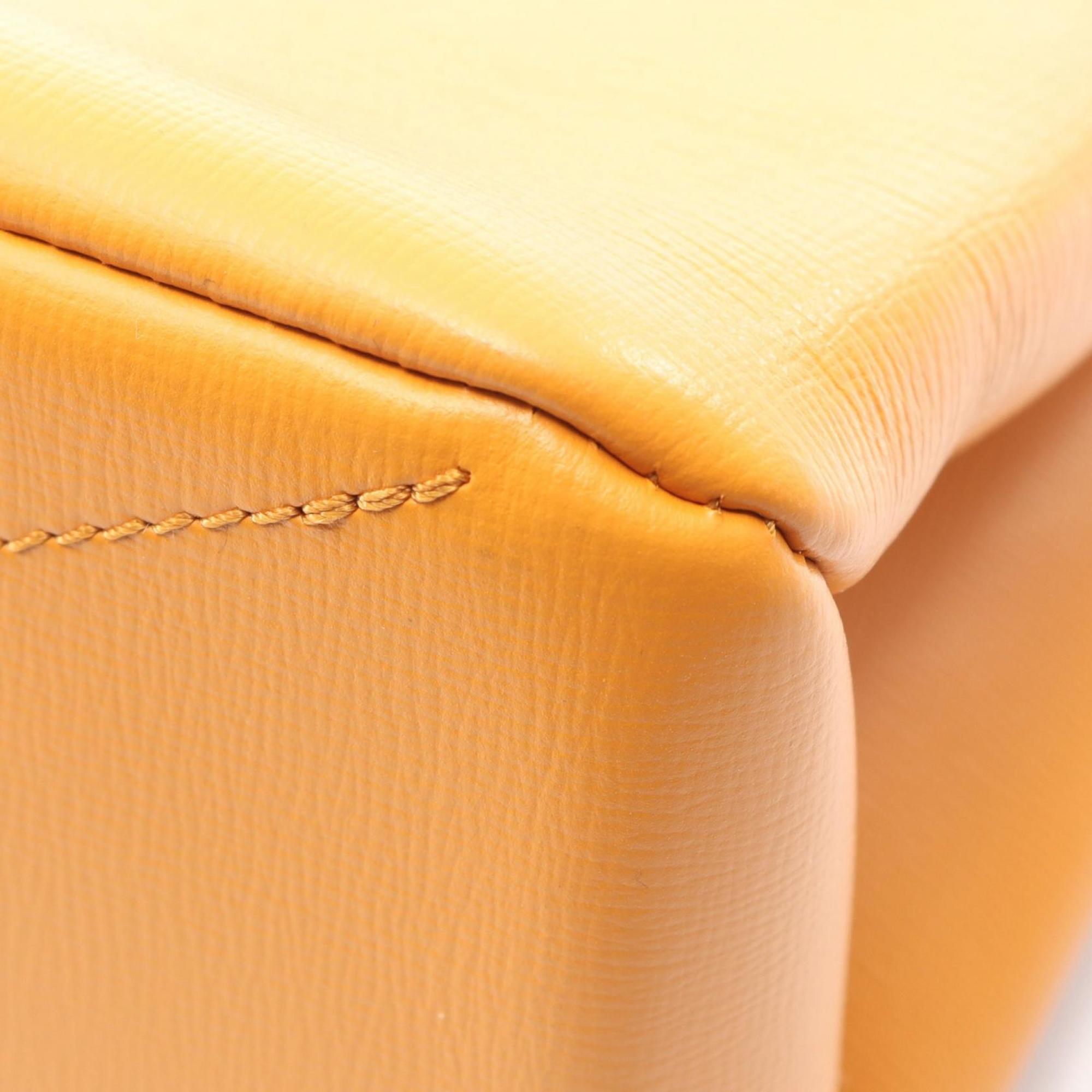 Louis Vuitton Orange Saffron Leather Handbag Tote Bag
