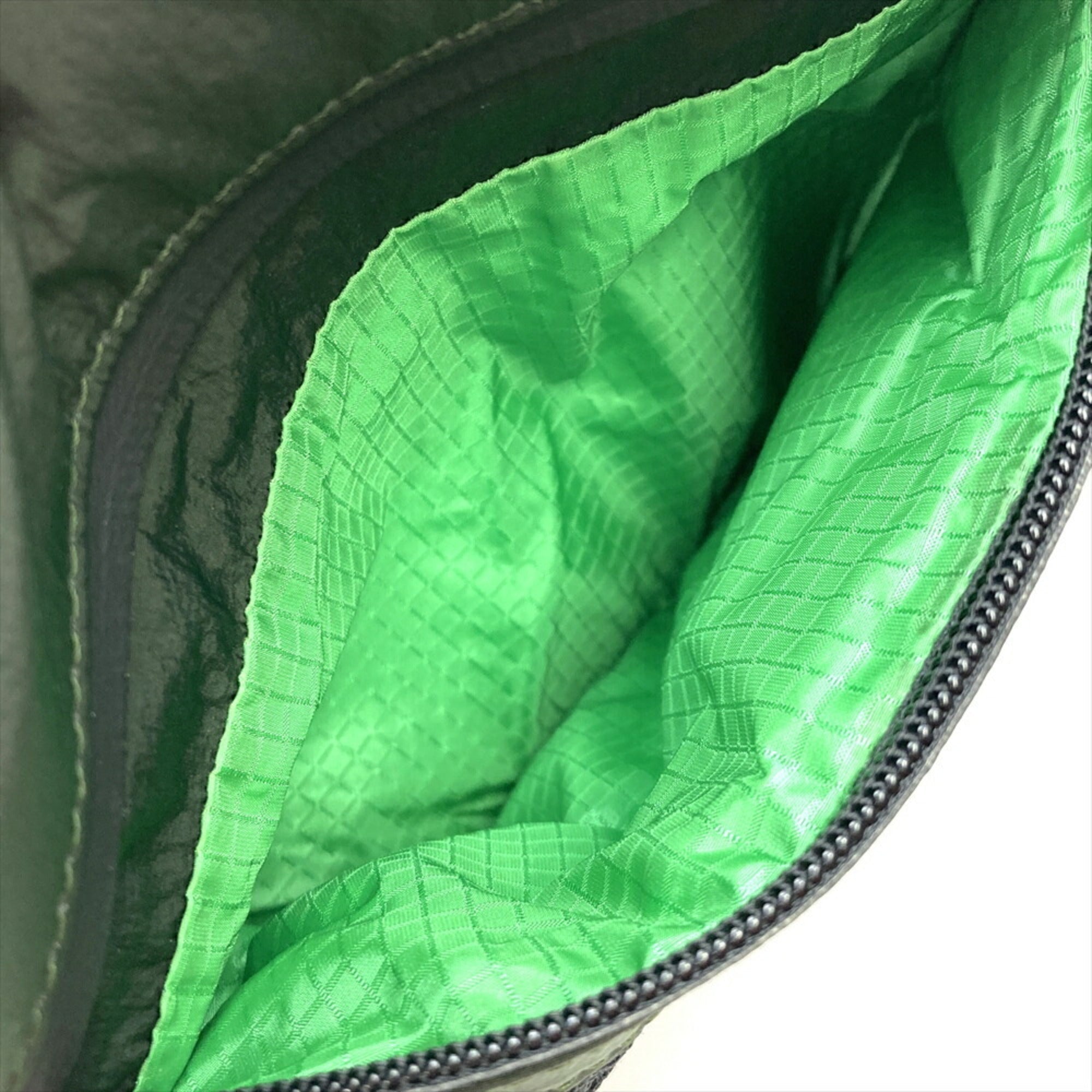 Bottega Veneta Green Nylon Fanny Pack Sling Bag