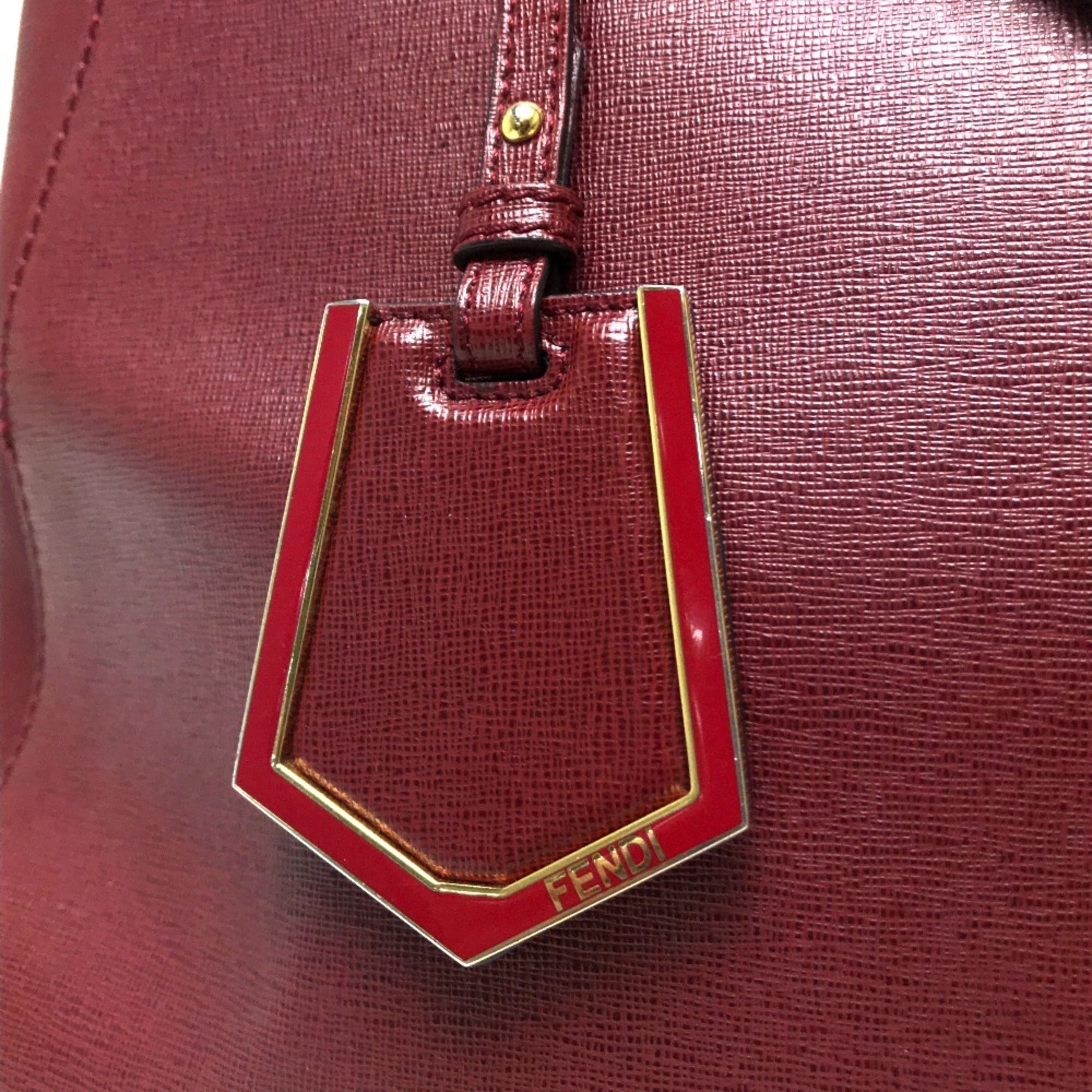 Fendi Red Leather Handbag