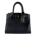 Louis Vuitton Noir Leather Handbag Shoulder Bag