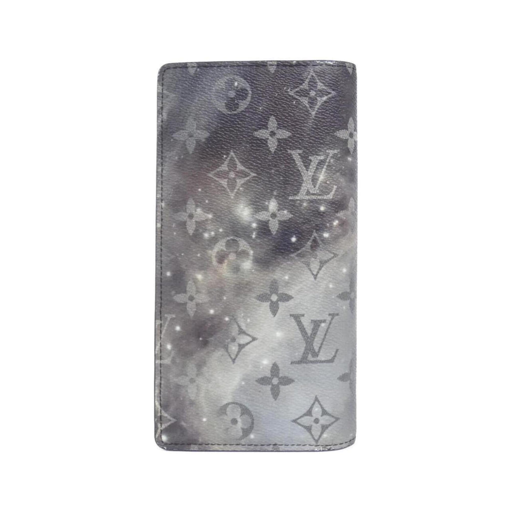 Louis Vuitton Blue Navy Black Coated Canvas Long Wallet