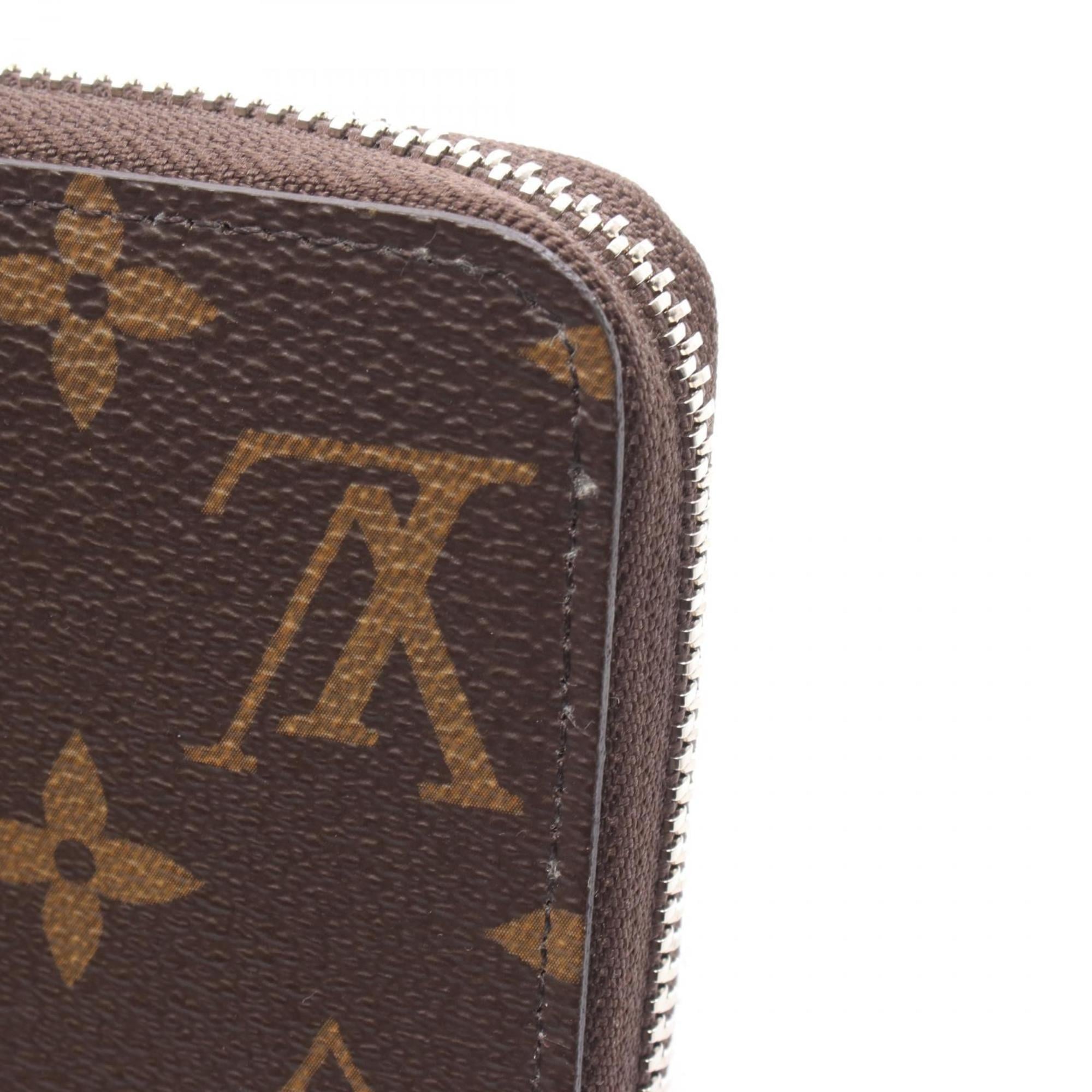 Louis Vuitton Brown Light Blue Monogram Coated Canvas Long Wallet