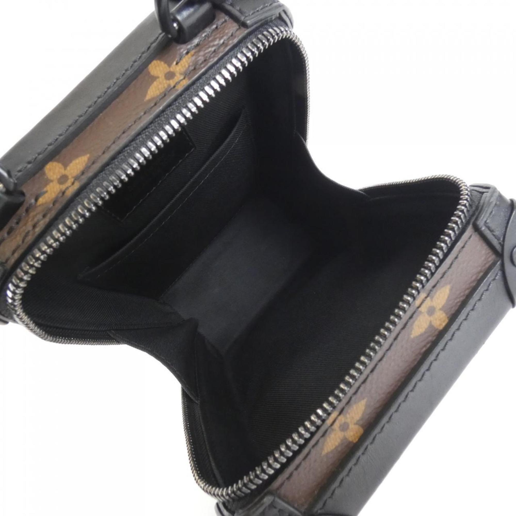 Louis Vuitton Black Marron Coated Canvas Shoulder Bag