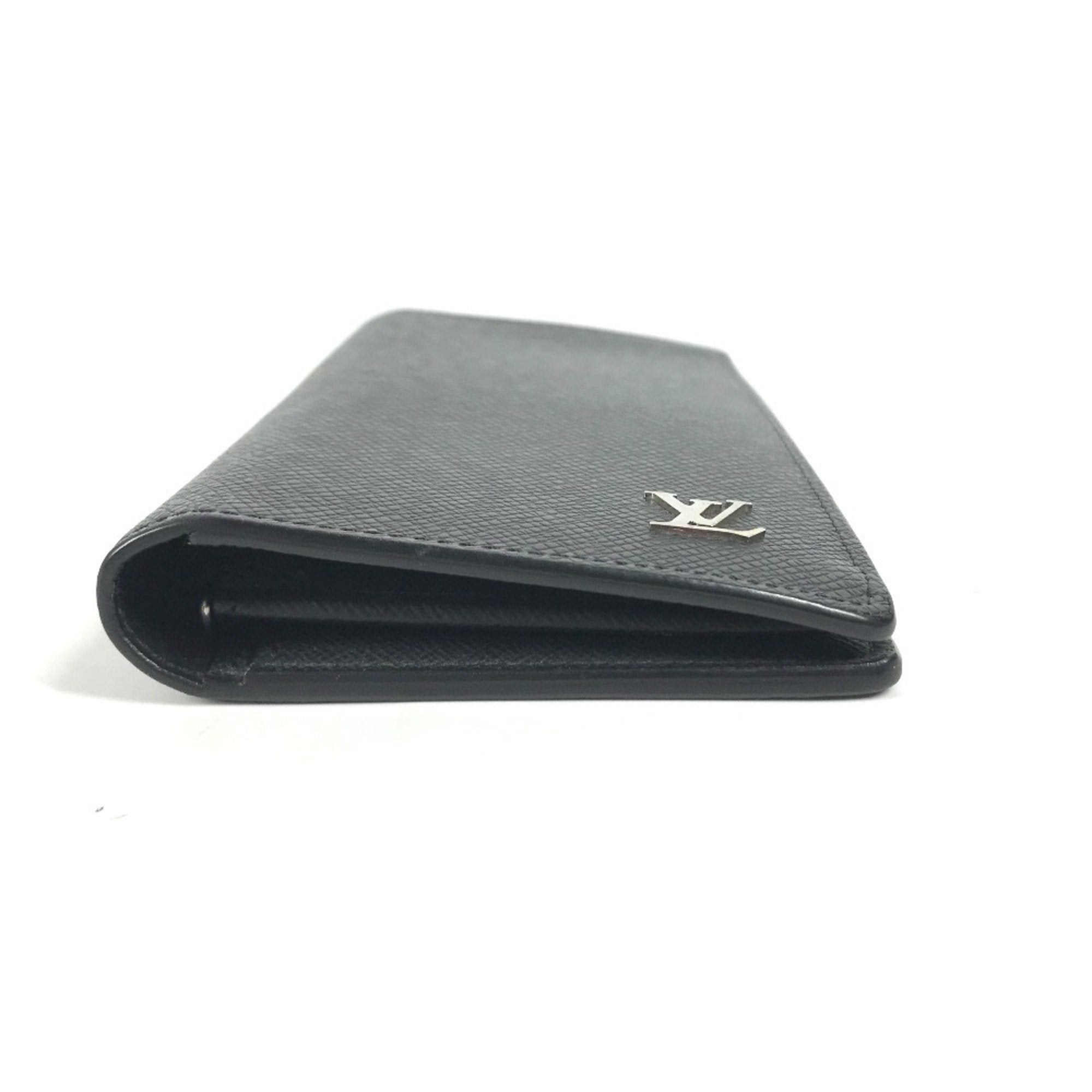Louis Vuitton Taiga Ardoise Black Taiga Leather Long Wallet