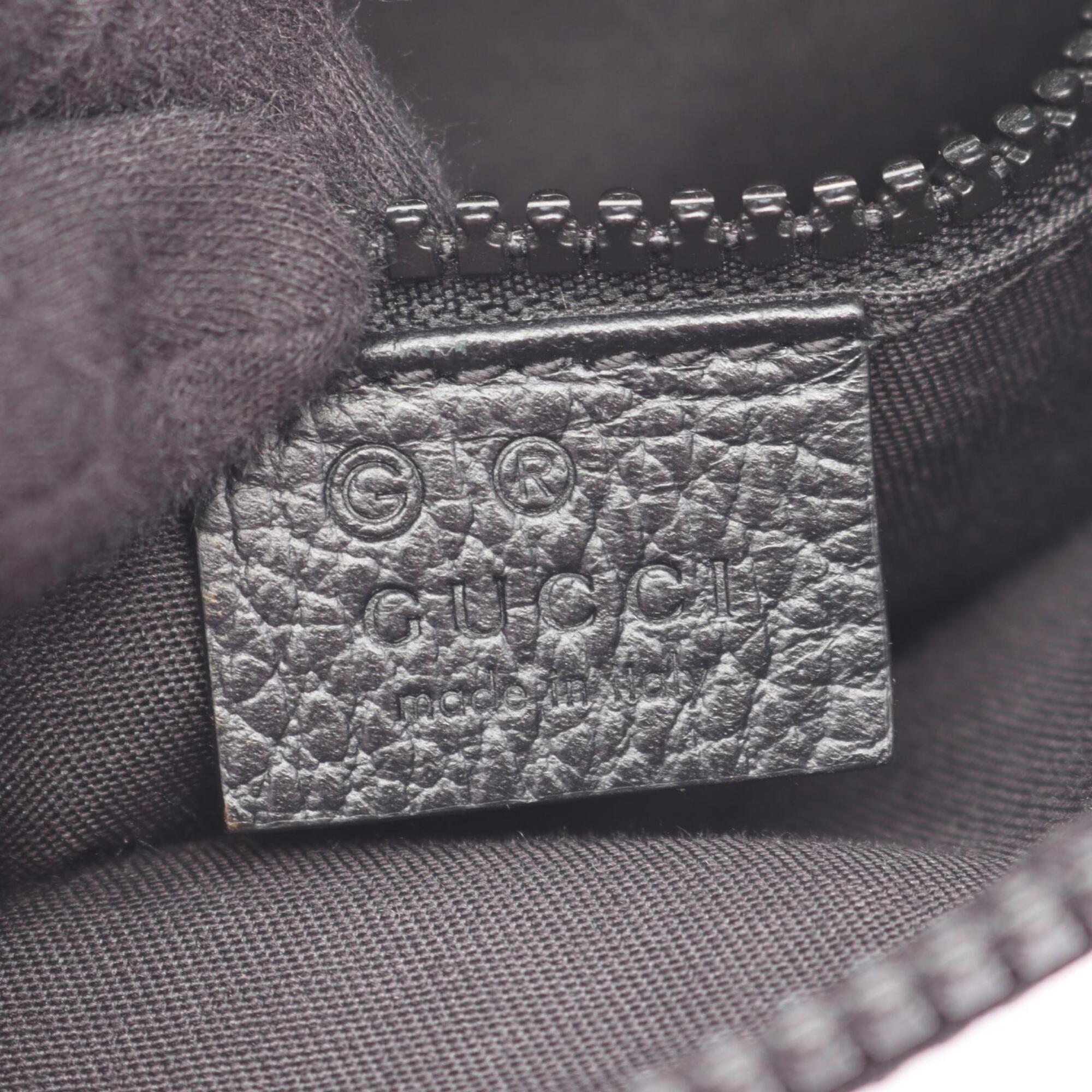 Gucci Black Nylon Leather Shoulder Bag (Pre-Owned)