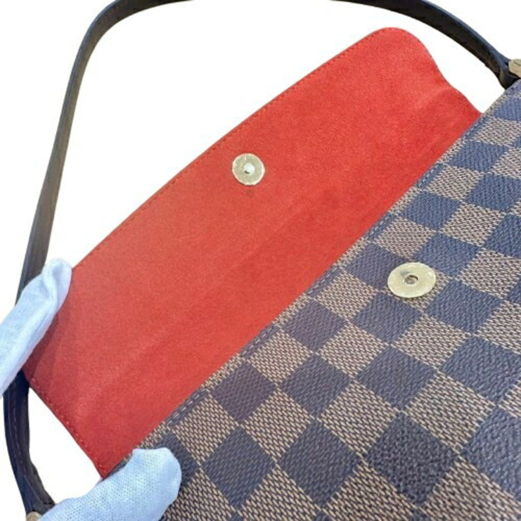 Louis Vuitton Damier Graphite Brown Leather Handbag