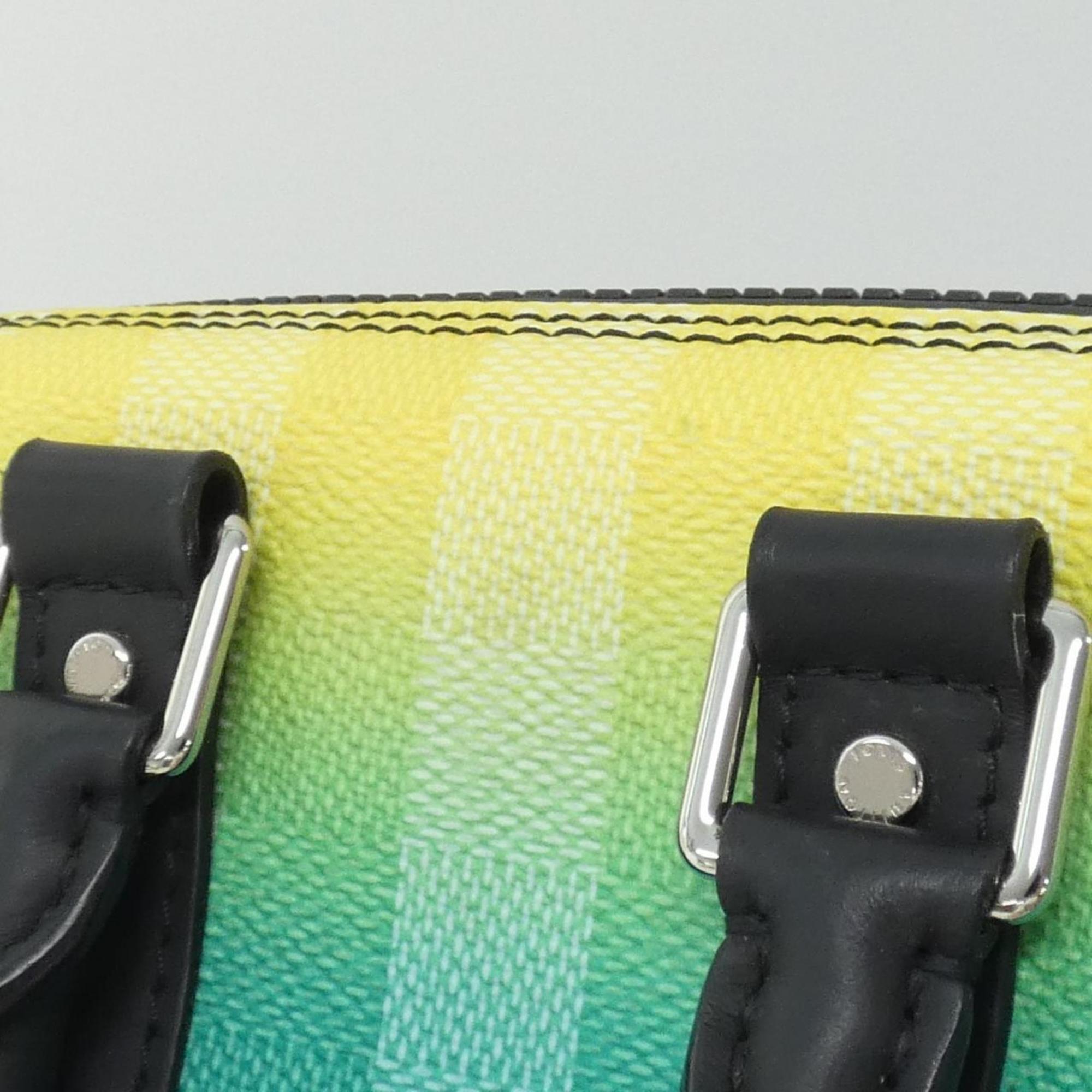 Louis Vuitton Vert Coated Canvas Boston Bag