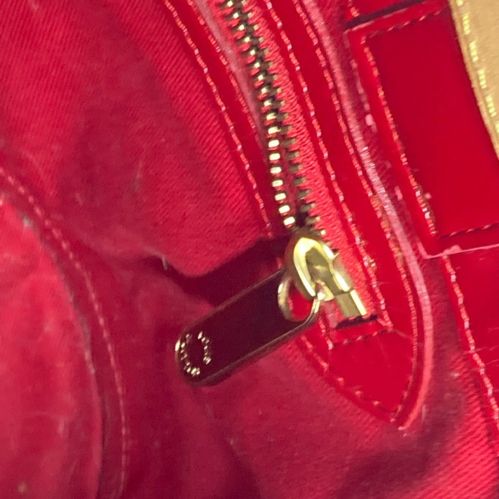 Louis Vuitton Brown Red Color Monogram Shoulder Bag Tote Bag