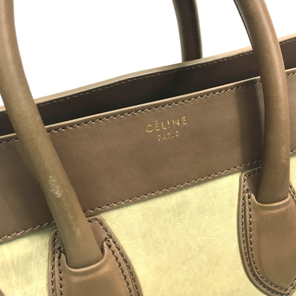 Celine Gray Leather Handbag