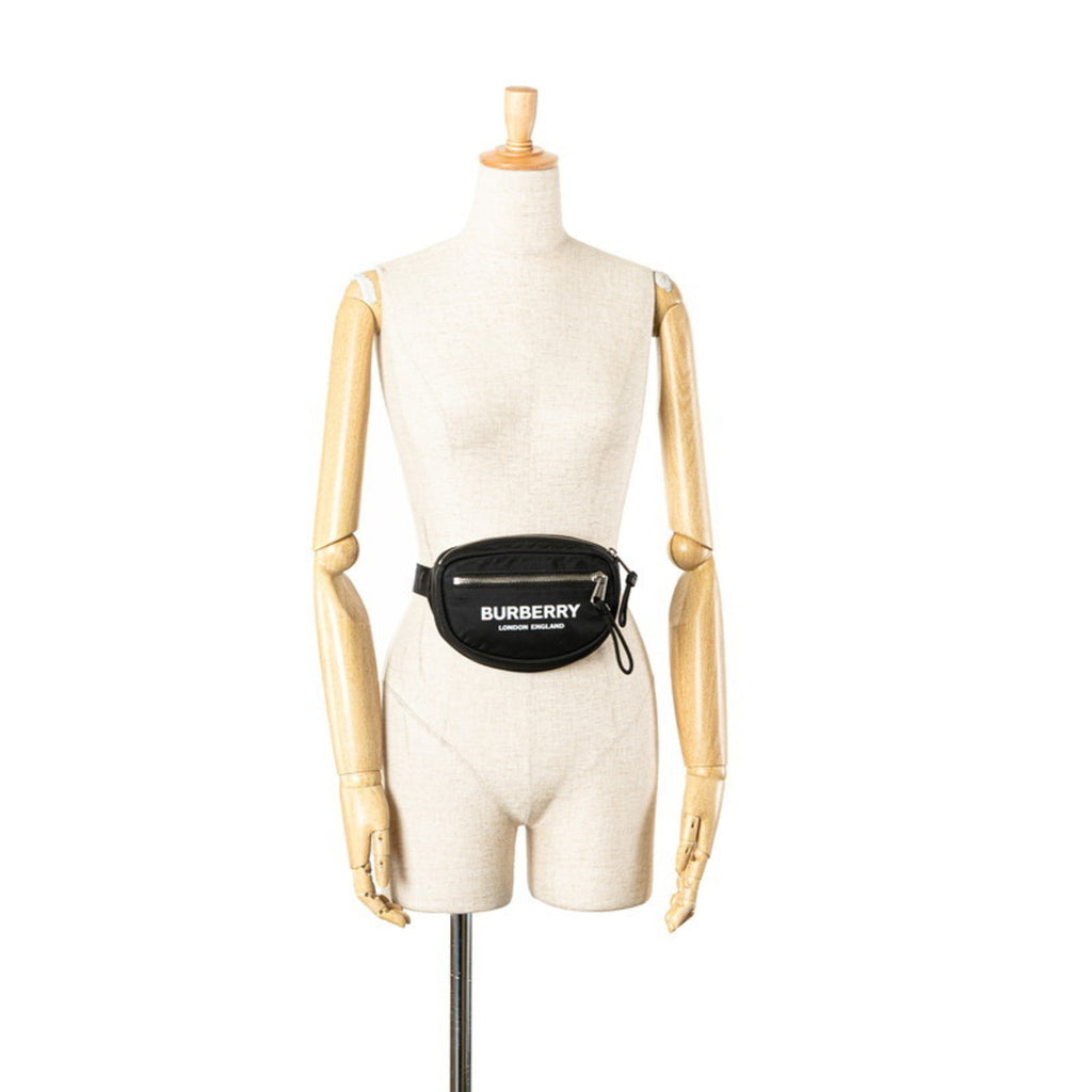Burberry Black White Nylon Sling Bag