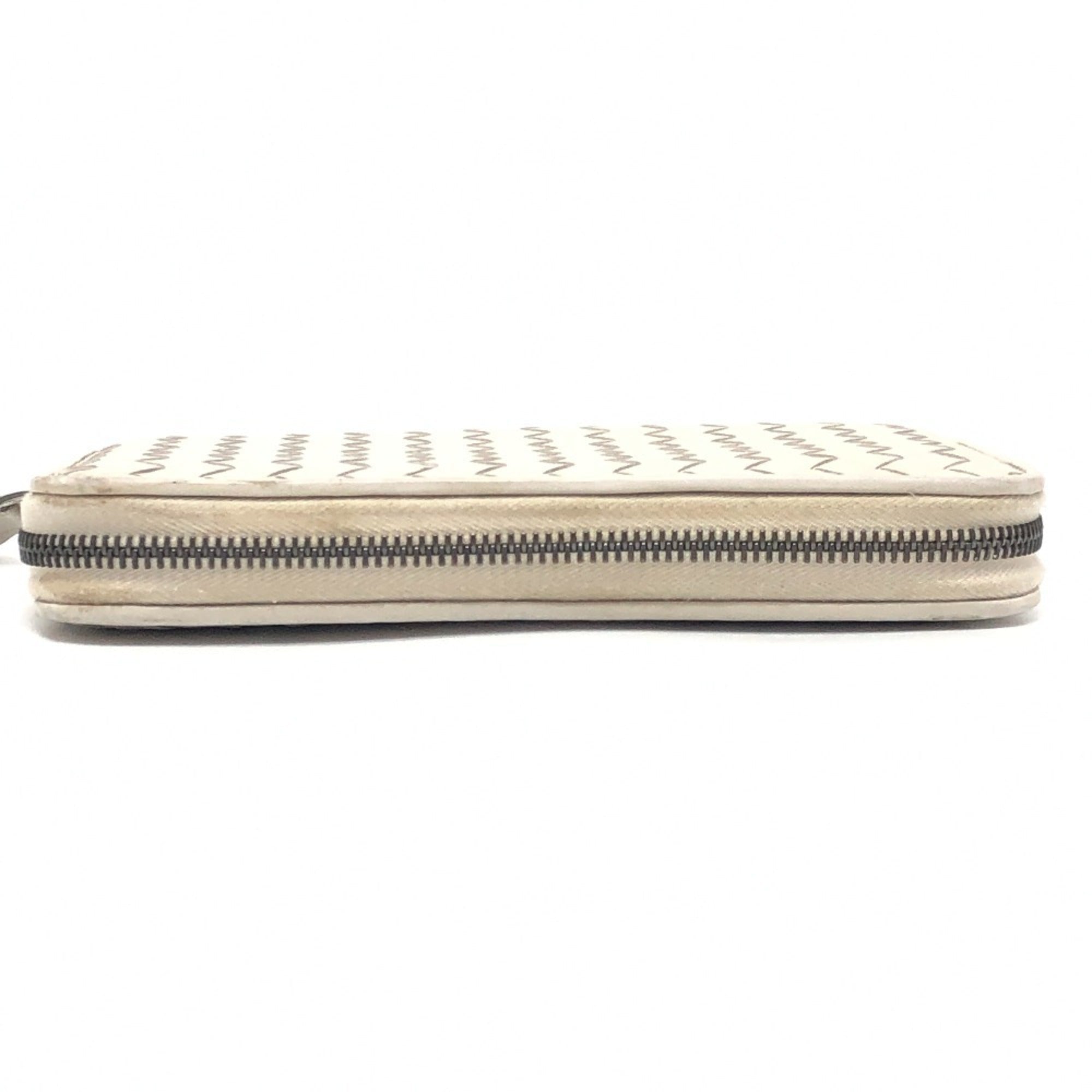 Bottega Veneta White Intrecciato Long Wallet (Bi-Fold)