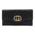 Gucci Black Leather Long Wallet (Bi-Fold) (Pre-Owned)