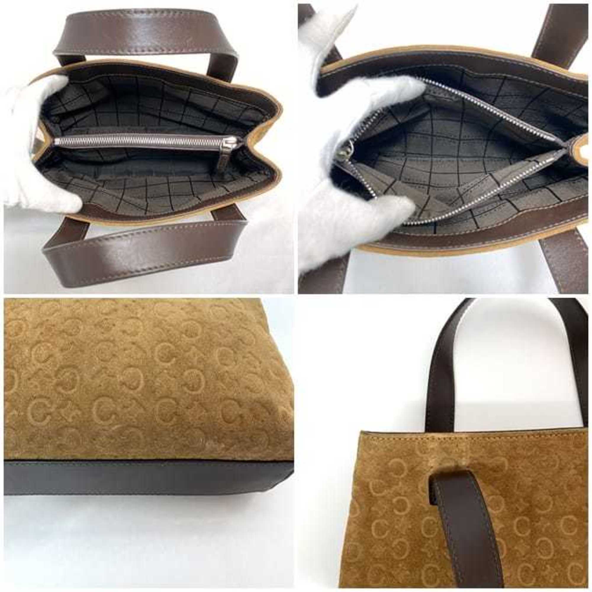 Celine Brown Suede Leather Handbag