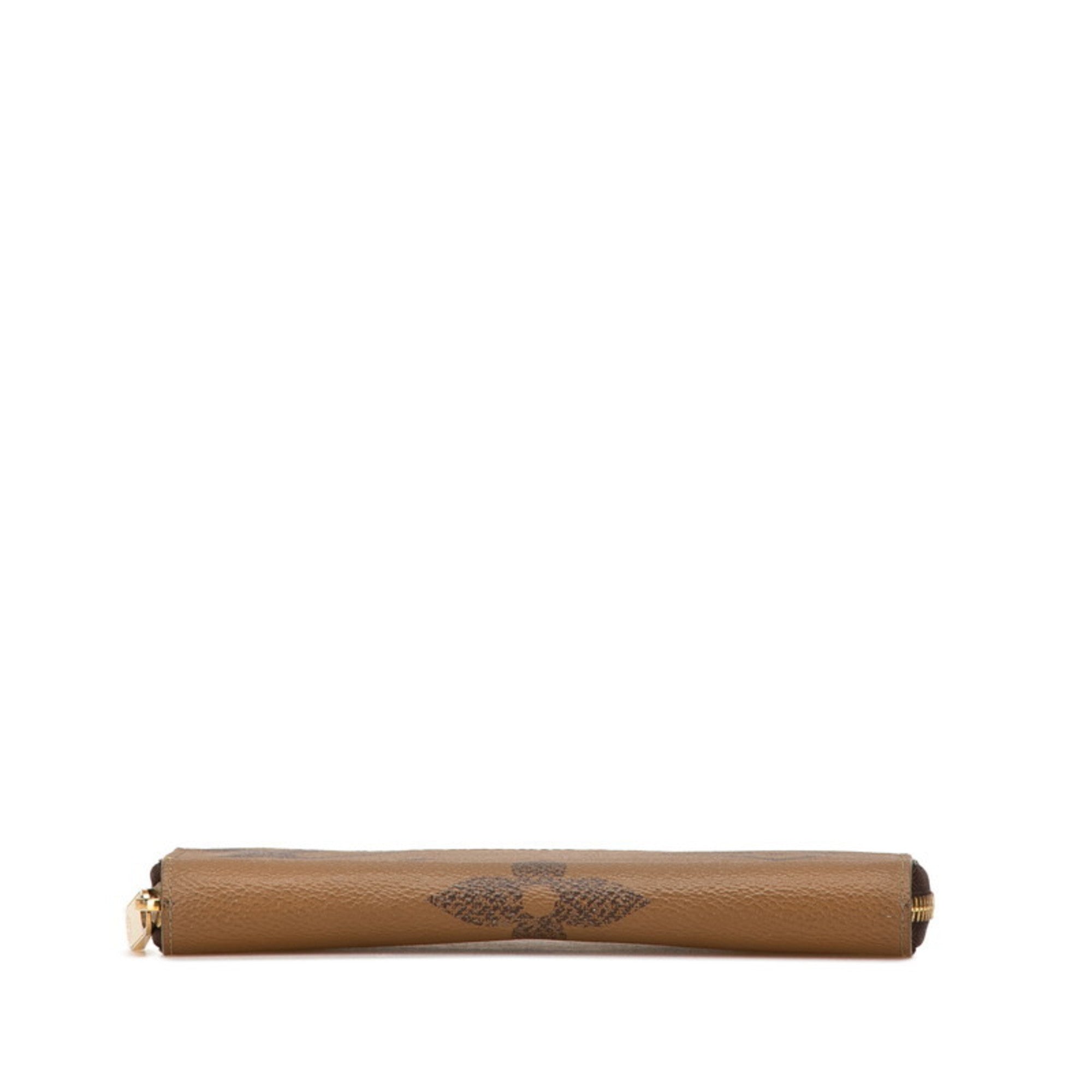 Louis Vuitton Brown Pvc Leather Long Wallet
