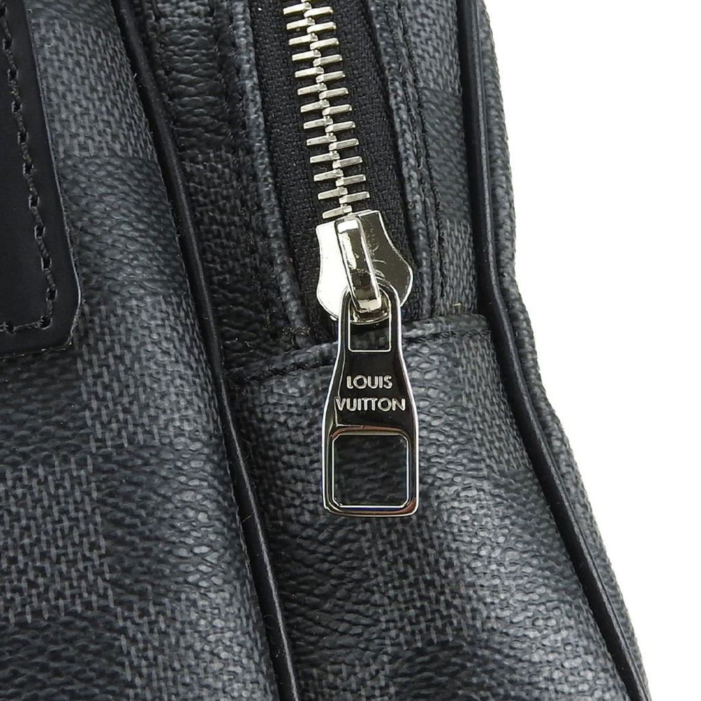 Louis Vuitton Damier Graphite Black Gray Damier Graphite Pochette Shoulder Bag