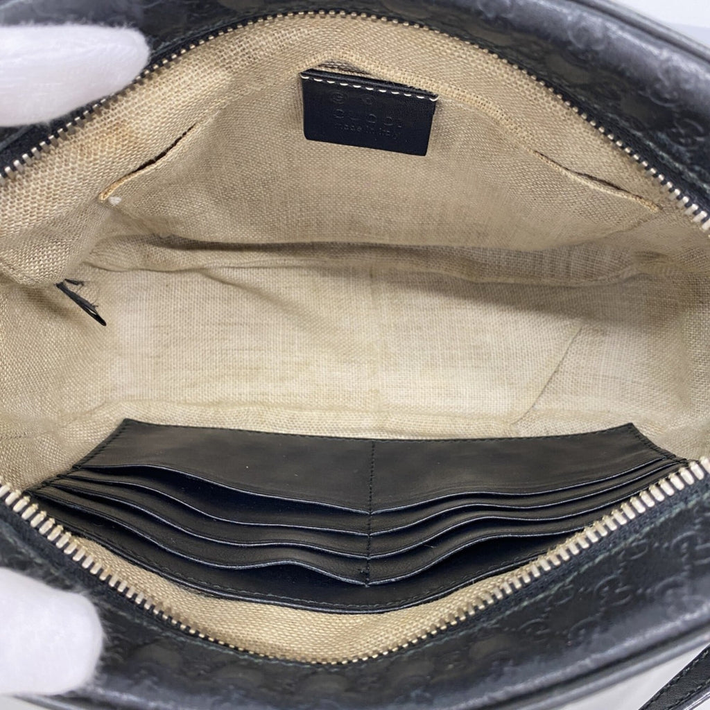 Gucci Black Leather Shoulder Bag (Pre-Owned)