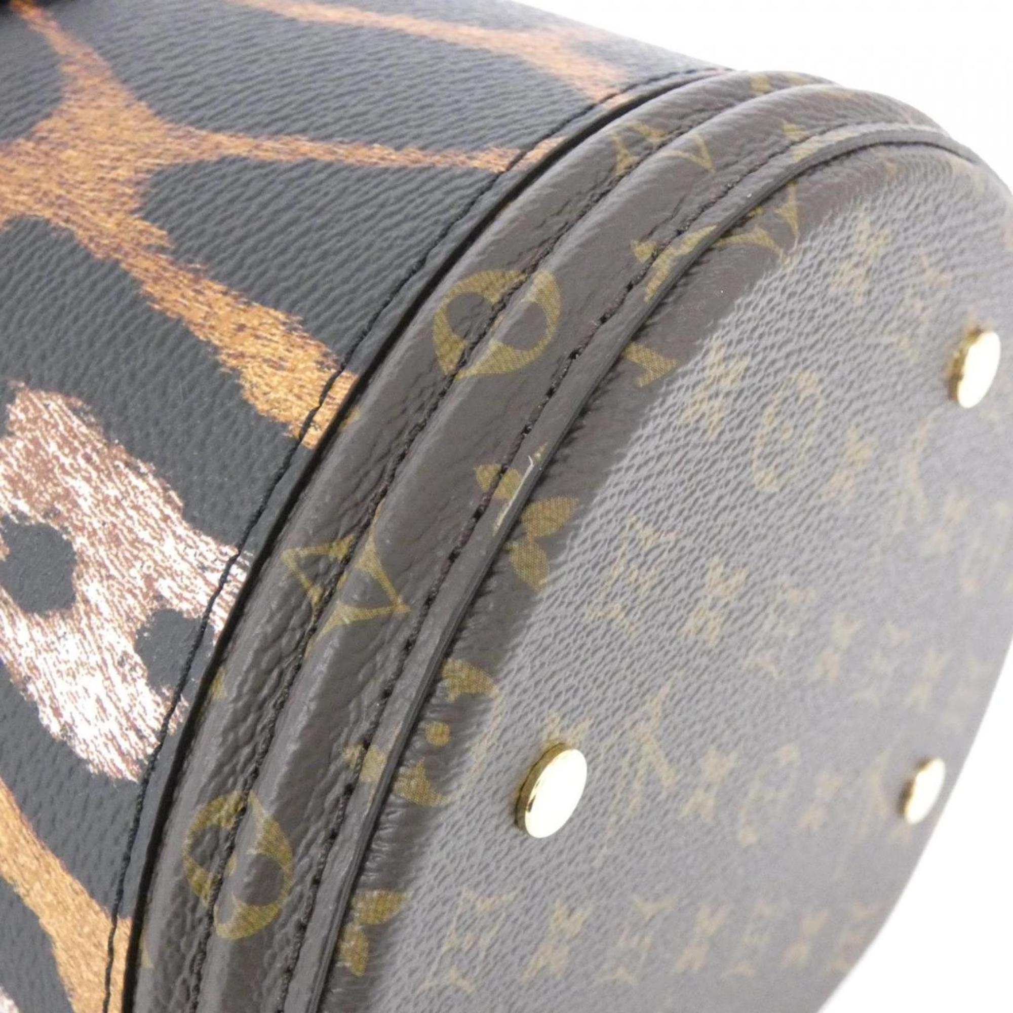 Louis Vuitton Brown Coated Canvas Handbag