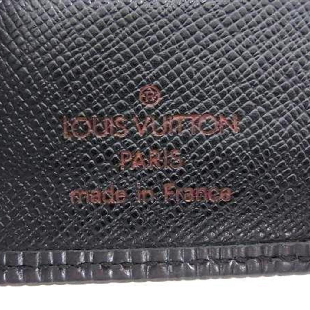 Louis Vuitton Black Leather Long Wallet