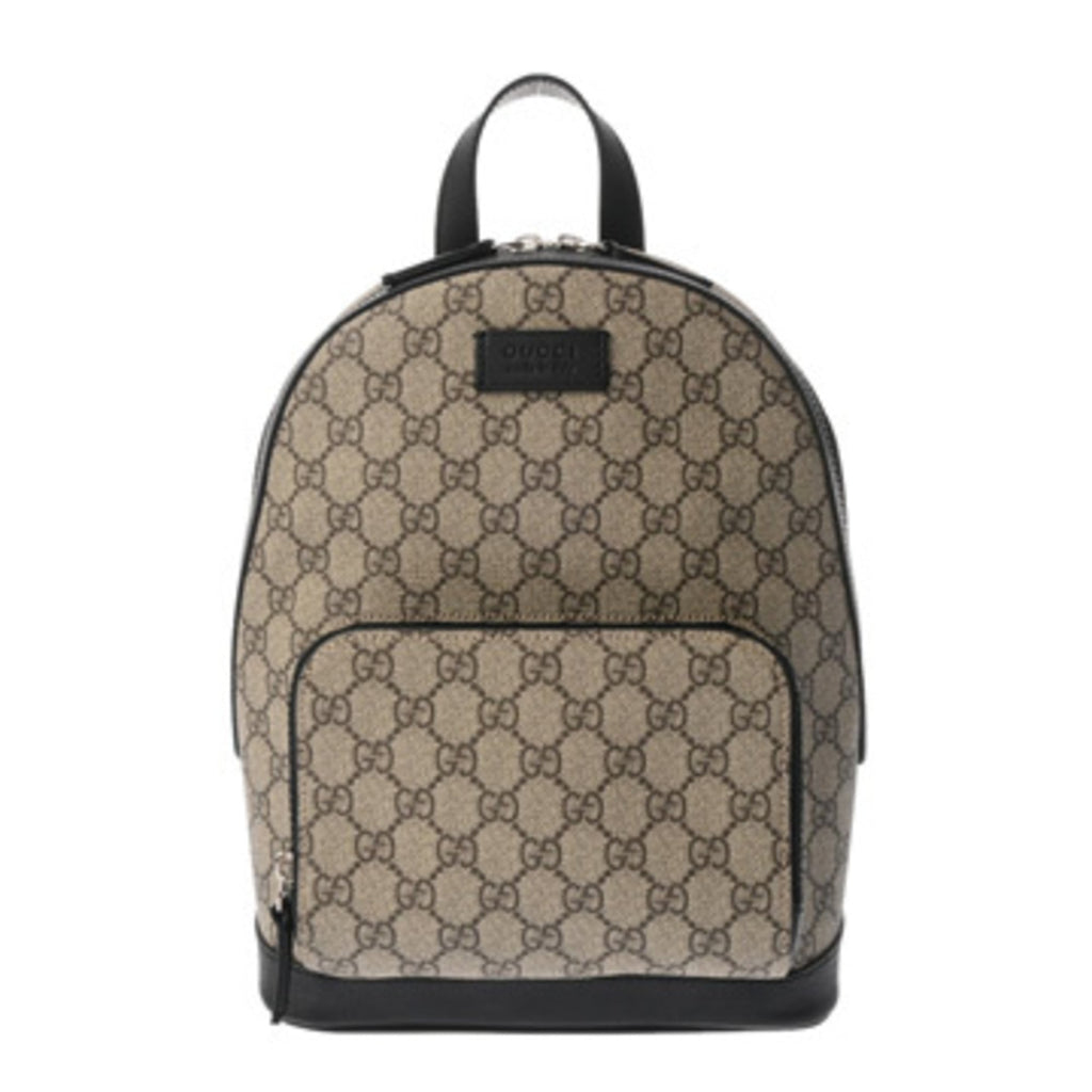 Gucci Beige Gg Supreme Leather Backpack (Pre-Owned)