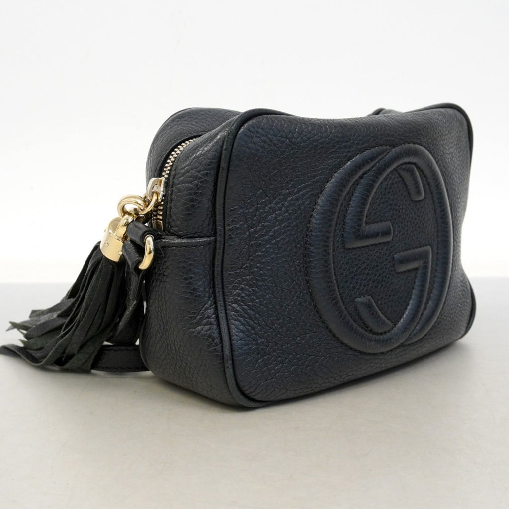 Gucci Black Leather Shoulder Bag (Pre-Owned)
