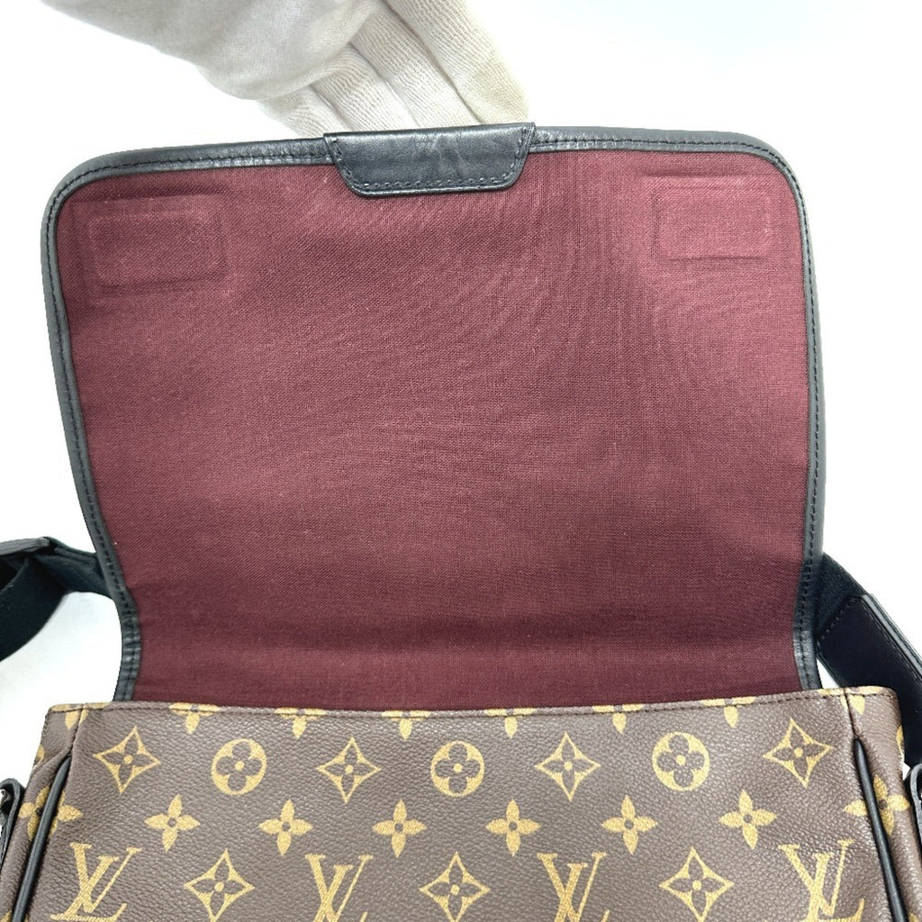 Louis Vuitton Monogram Macassar Black Brown Shoulder Bag