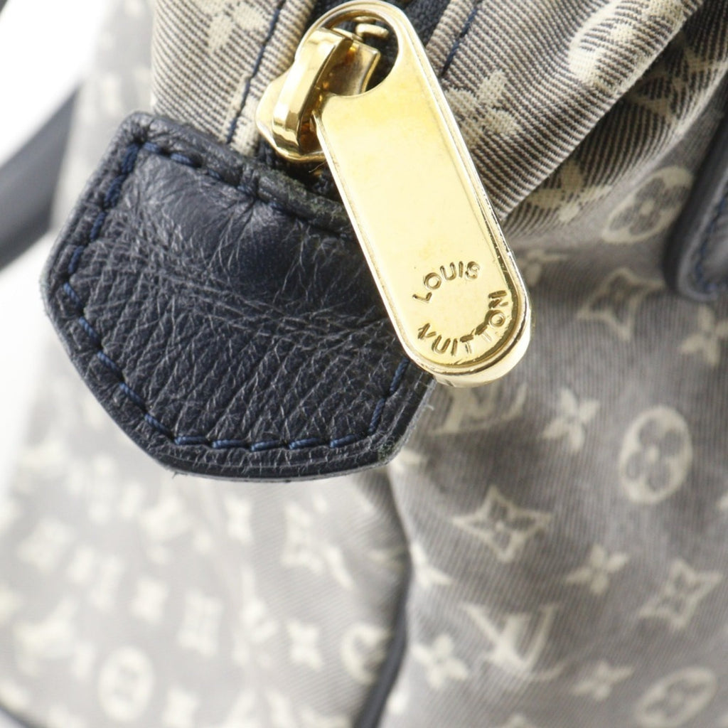 Louis Vuitton Gray Navy Canvas Shoulder Bag Tote Bag
