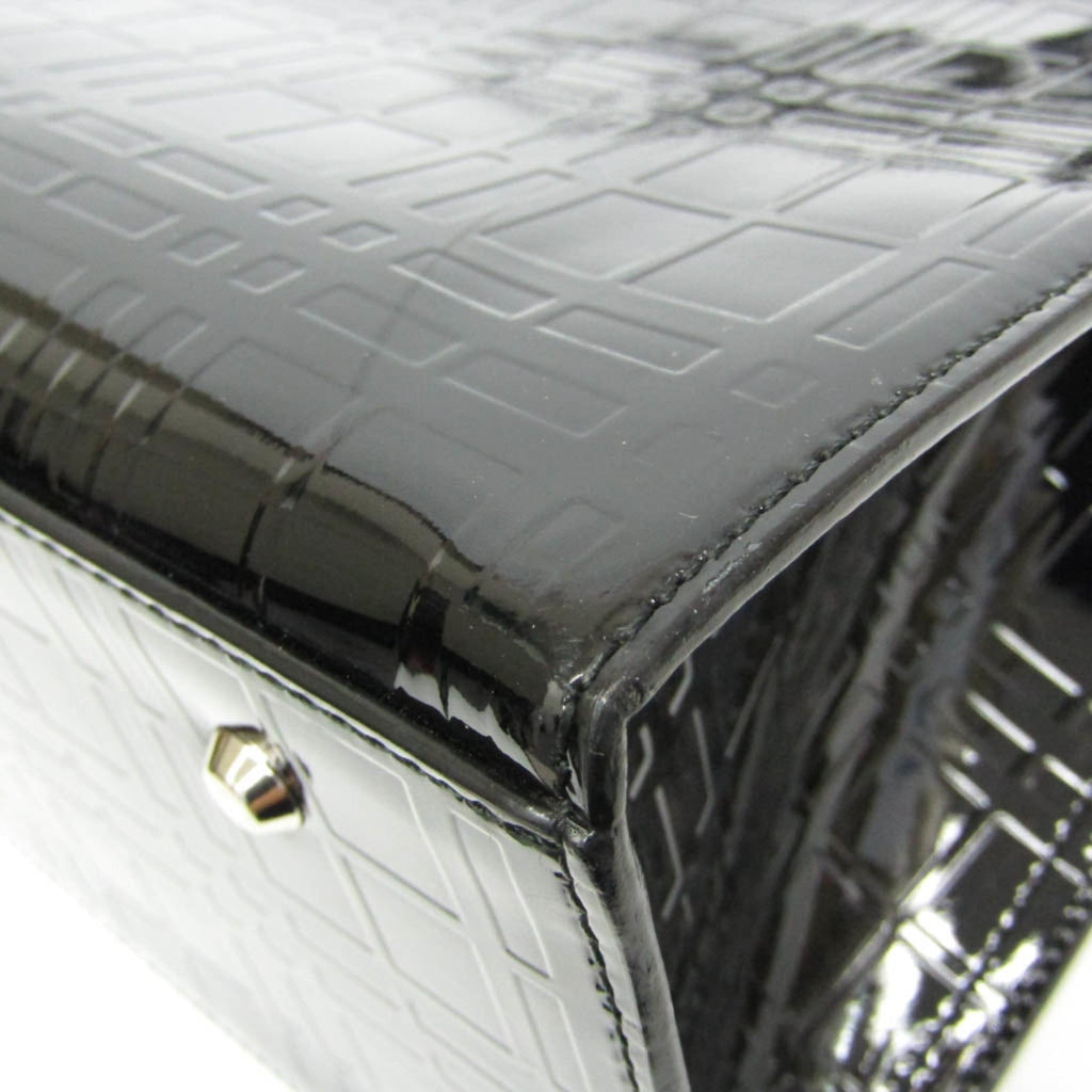 Burberry Black Patent Leather Shoulder Bag