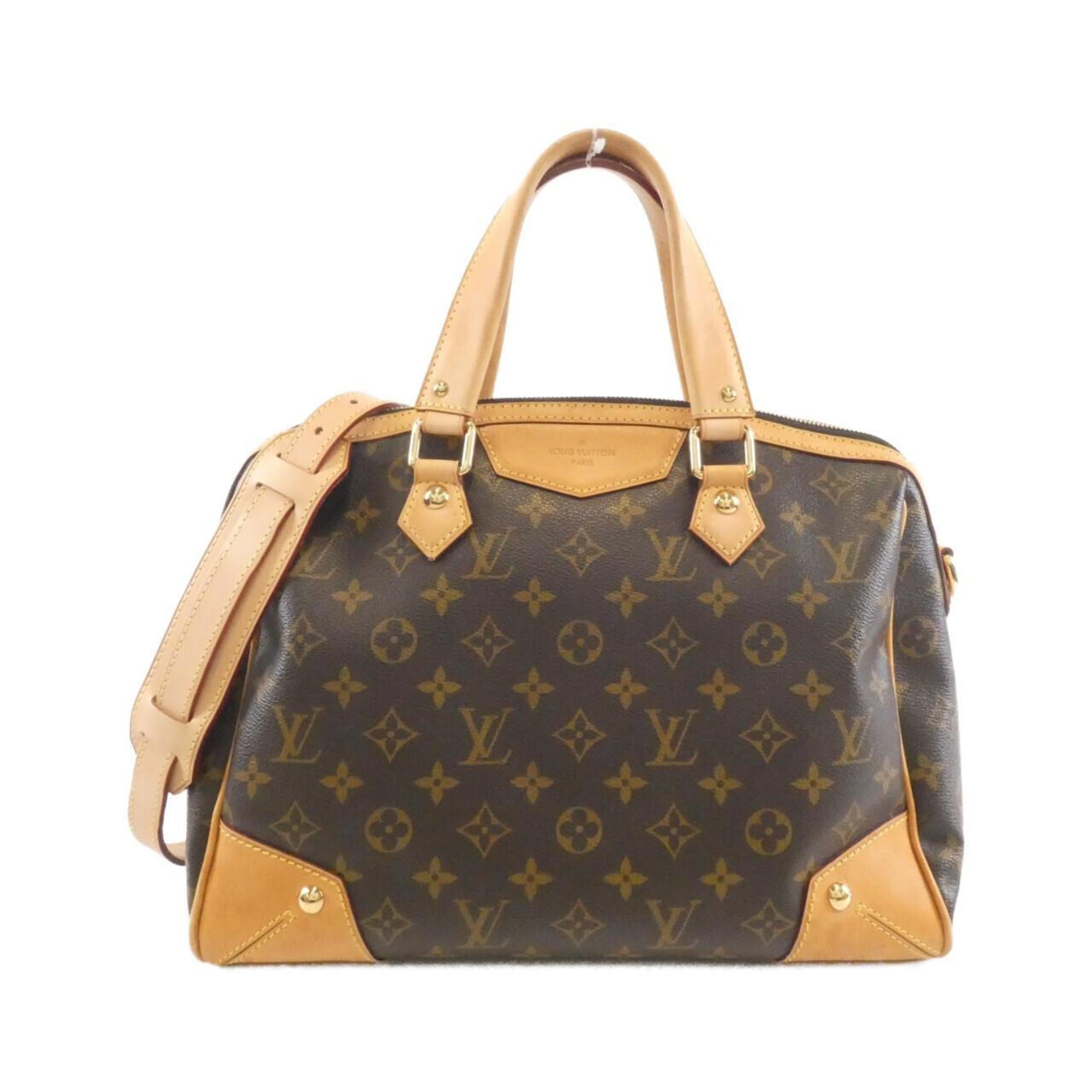 Louis Vuitton Marron Coated Canvas Handbag