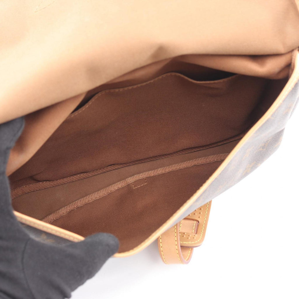 Louis Vuitton Brown Monogram Coated Canvas Leather Handbag Shoulder Bag