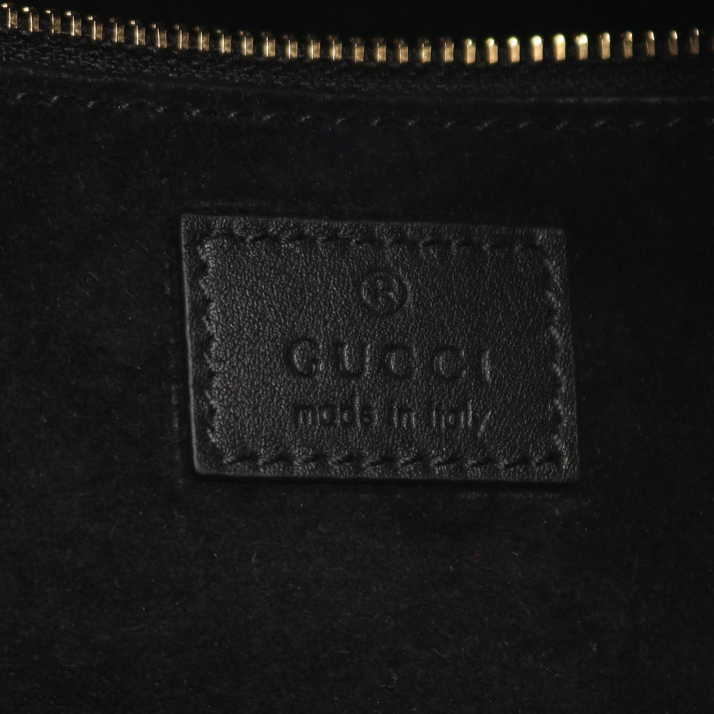 Gucci Black Leather Handbag Shoulder Bag (Pre-Owned)