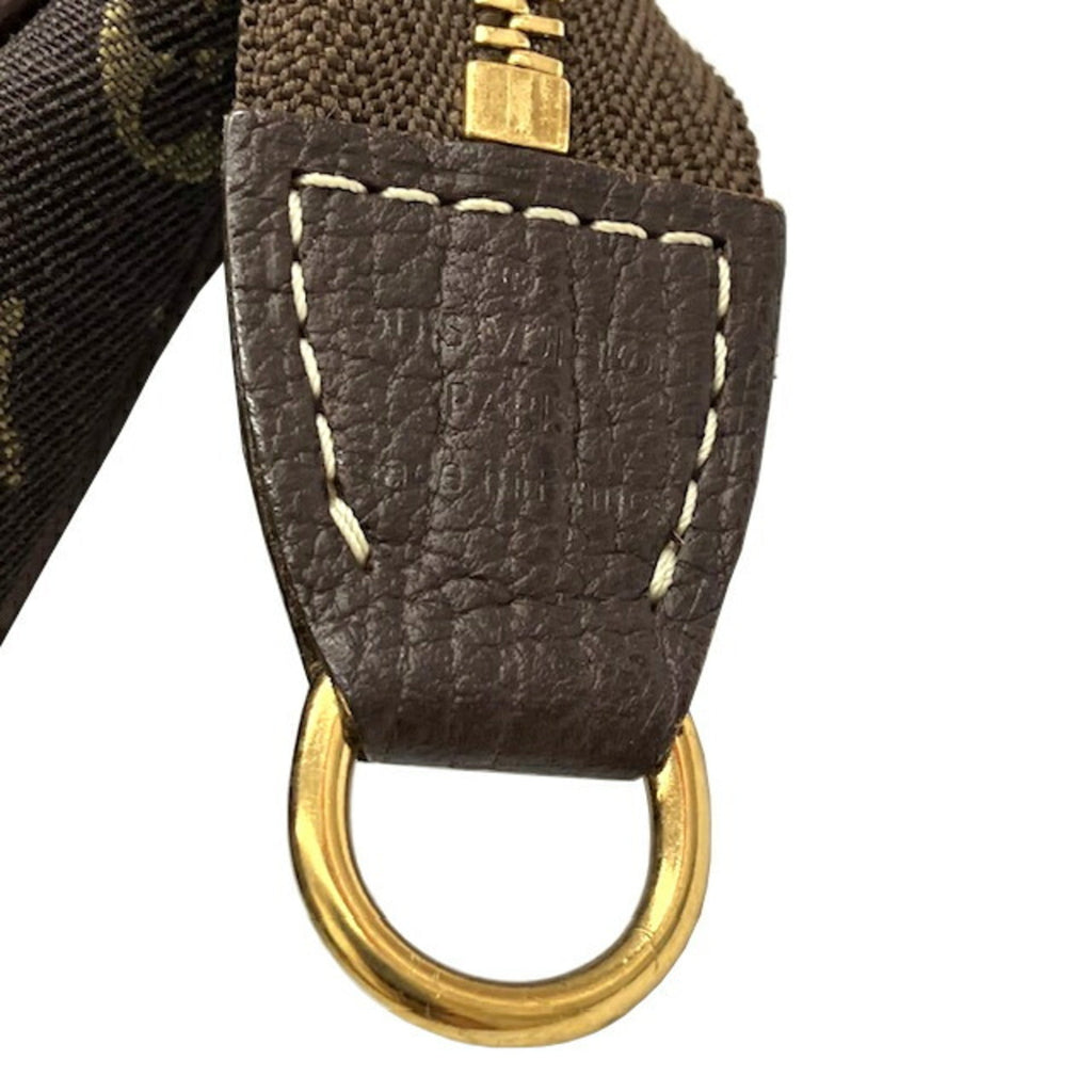 Louis Vuitton Brown Ebene Monogram Mini Lin Pouch