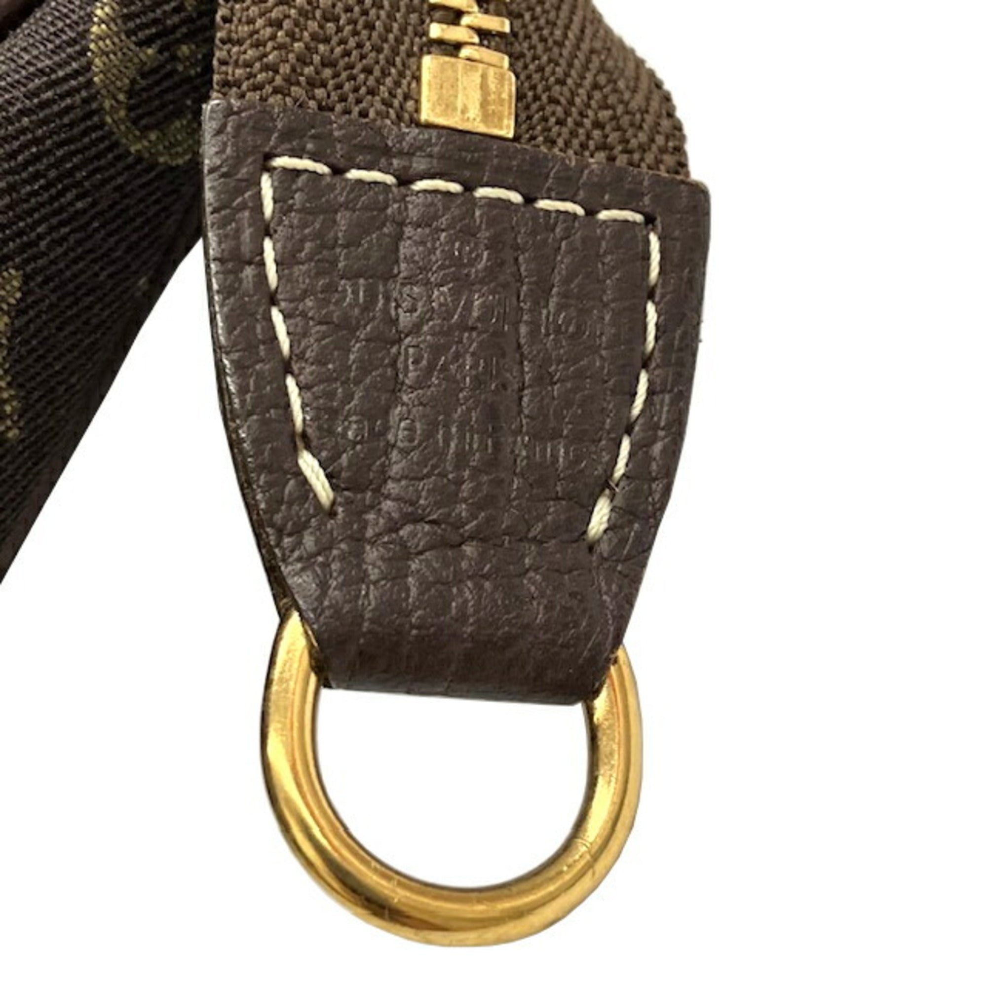 Louis Vuitton Brown Ebene Monogram Mini Lin Pouch