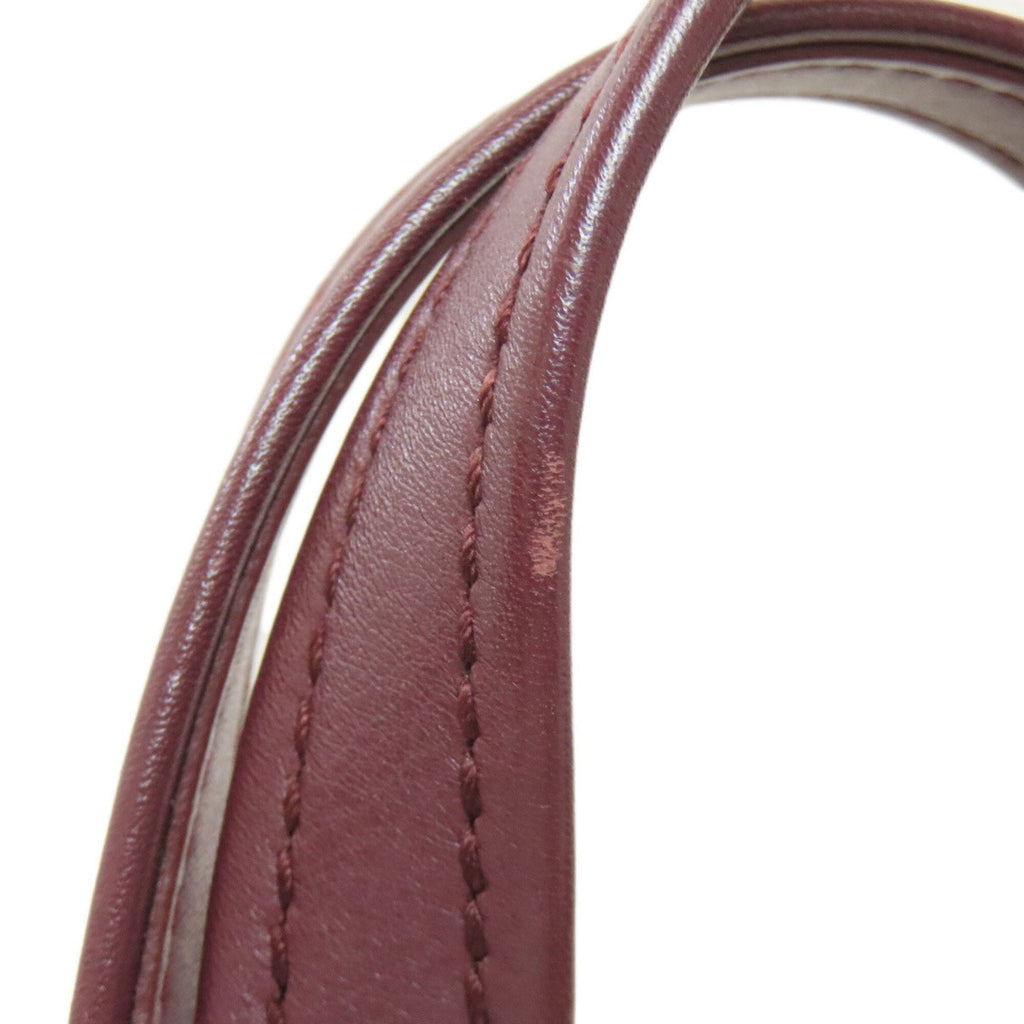 Balenciaga Bordeaux Leather Hand