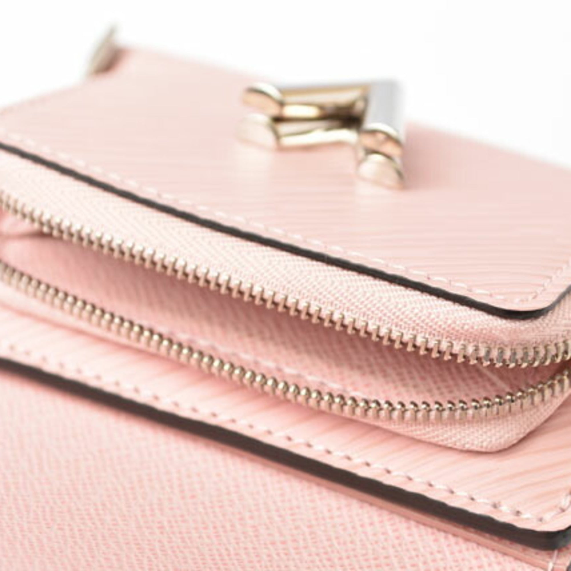 Louis Vuitton Epi Rose Ballerine Epi Leather Wallet (Tri-Fold)