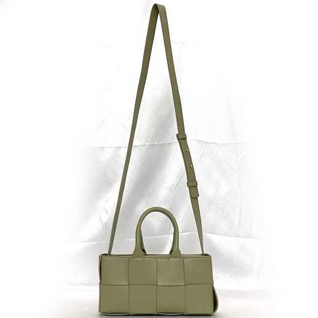 Bottega Veneta Light Green Leather Handbag Shoulder Bag