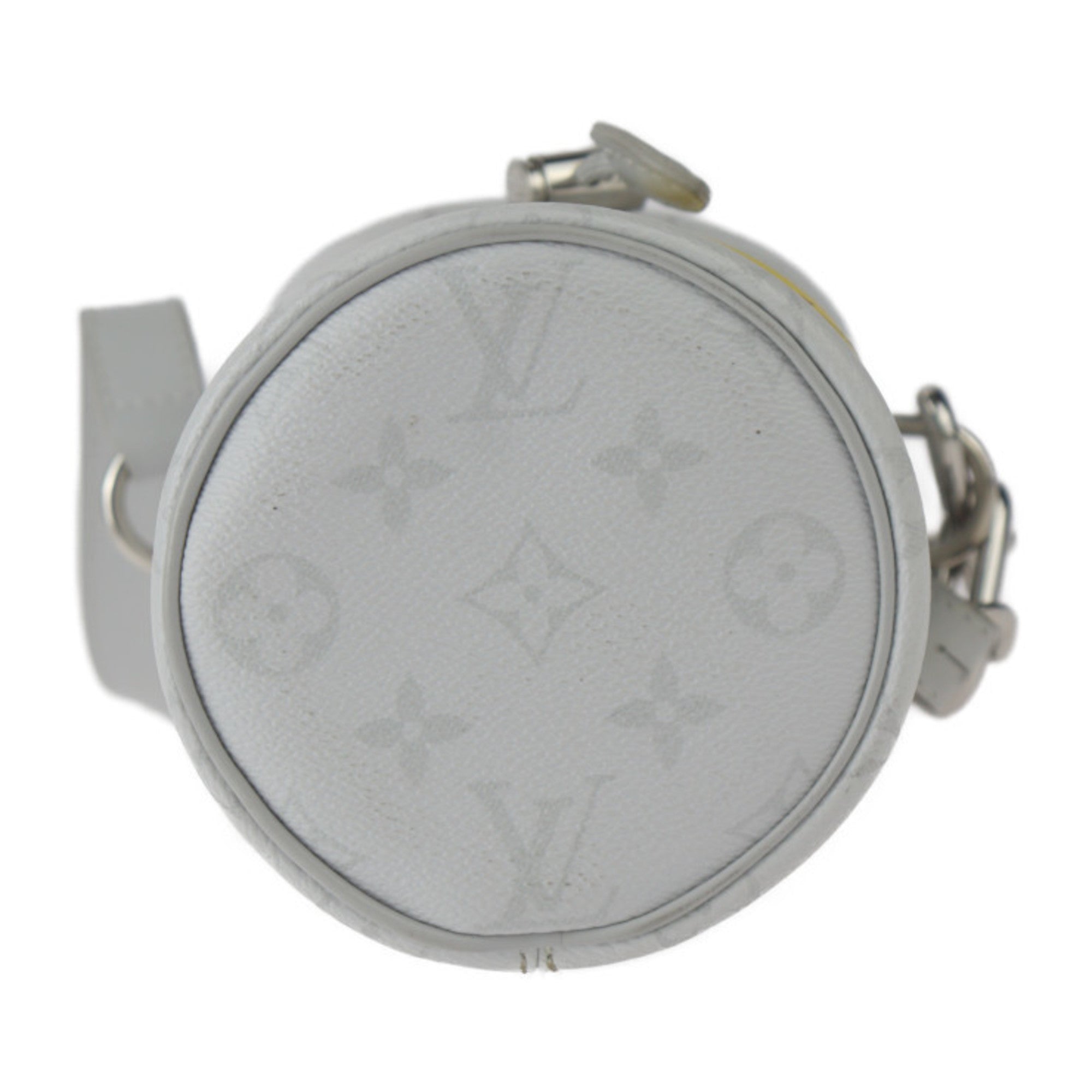 Louis Vuitton Gray White Pvc Leather Shoulder Bag